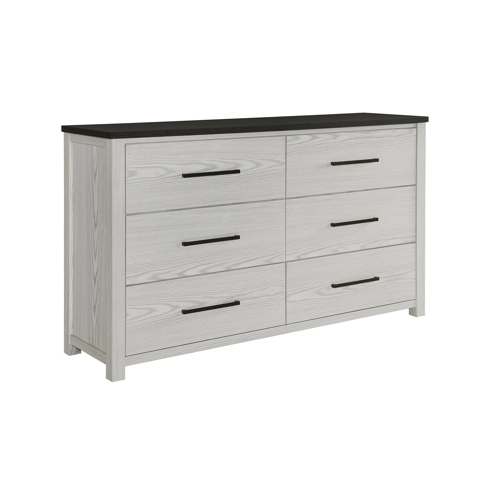 Avery - King Bedroom Set With Bookcase Headboard, Low Profile Bed, Spacious Drawers - Beige - Image 4