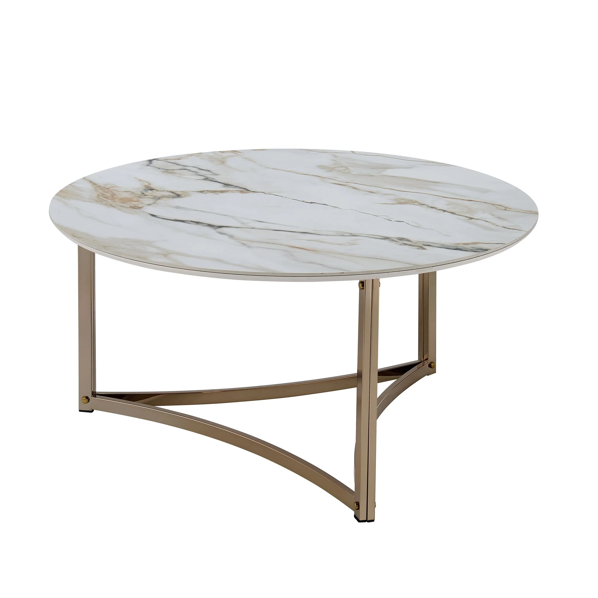 Aziz - Sintered Stone Top Round Coffee Table - Image 6