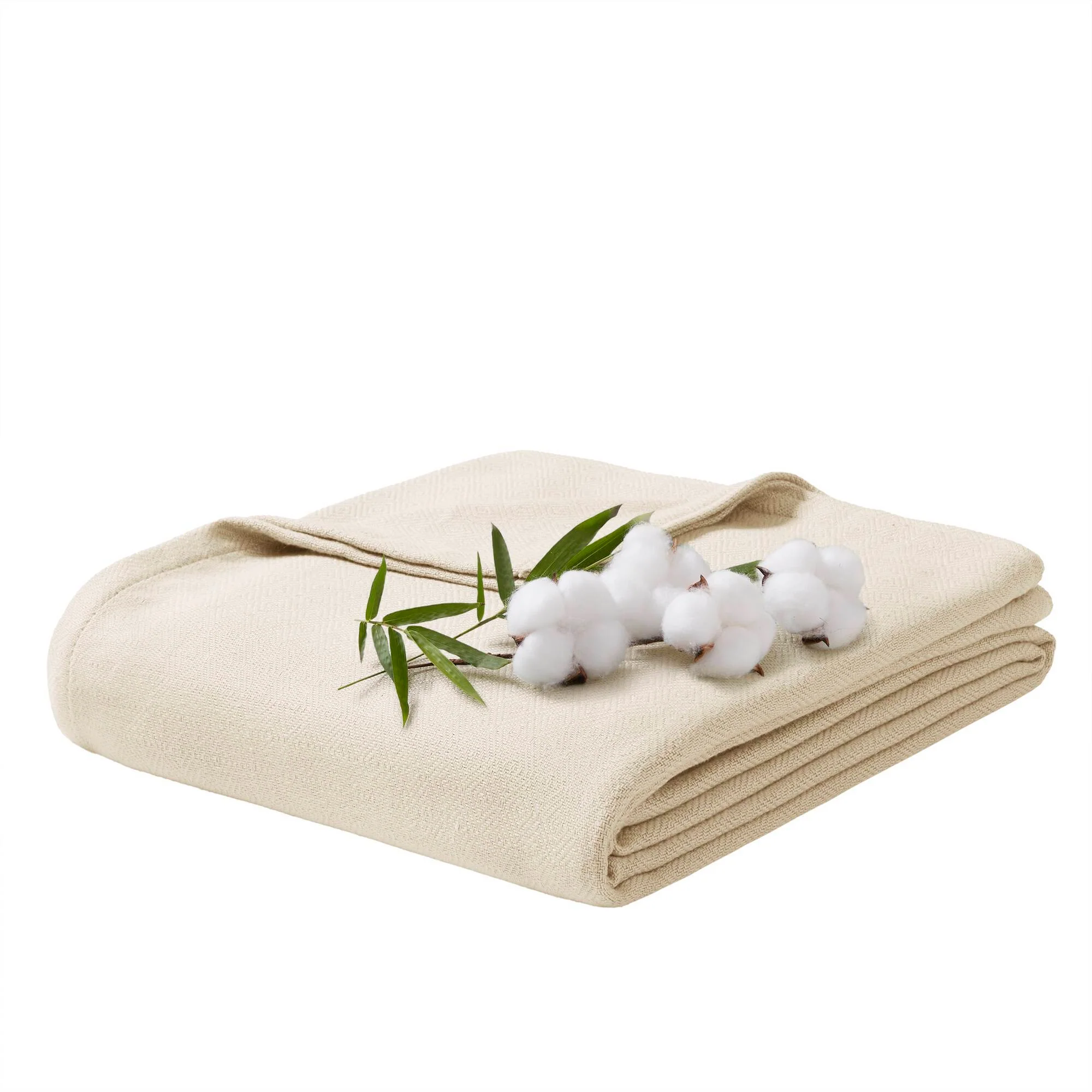 Bamboo Cotton - Full/Queen Rayon From Blanket - Ivory - Image 2