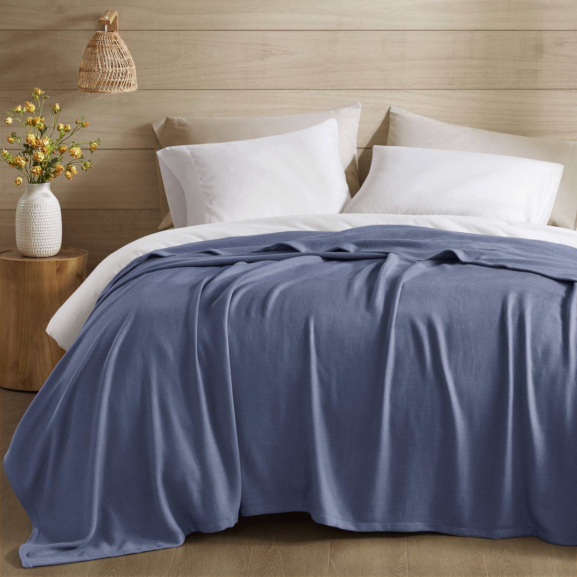 Bamboo Cotton - King Rayon From Blanket - Navy