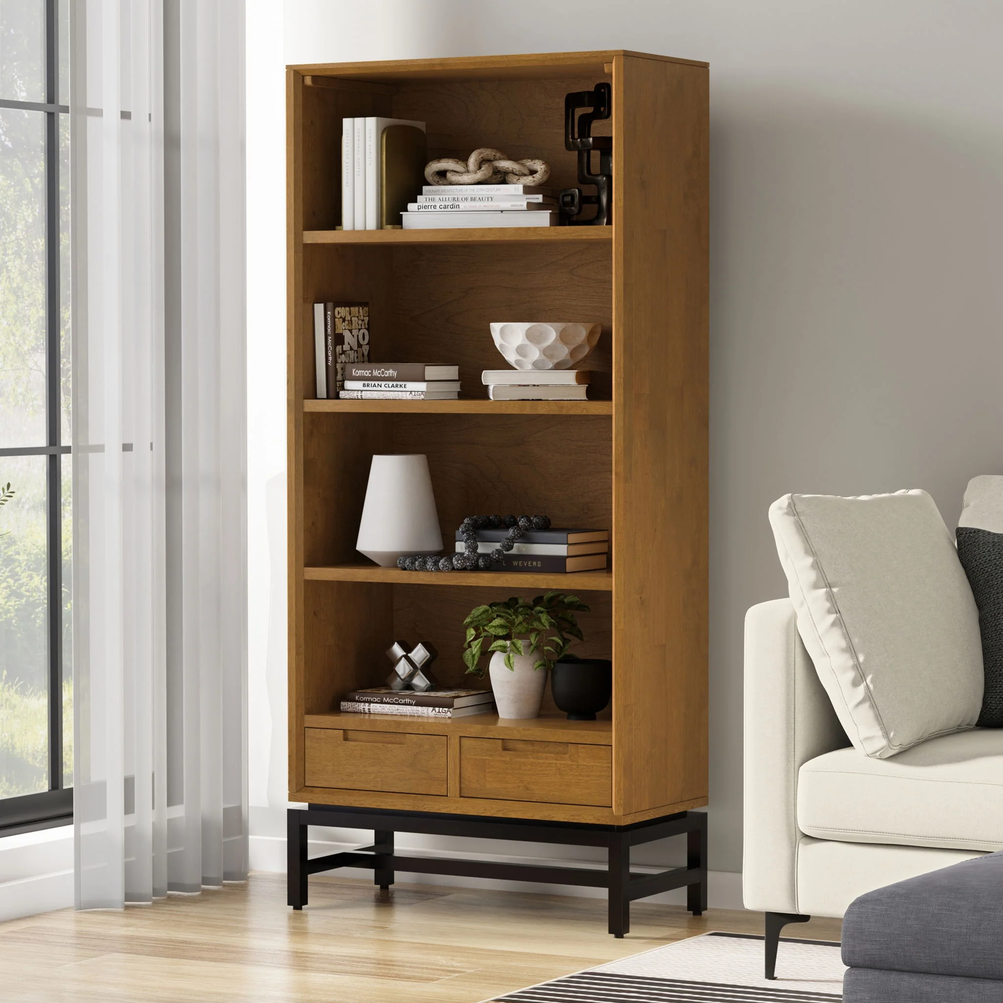 Banting - Mid Century Handcrafted Bookcase - Image 7