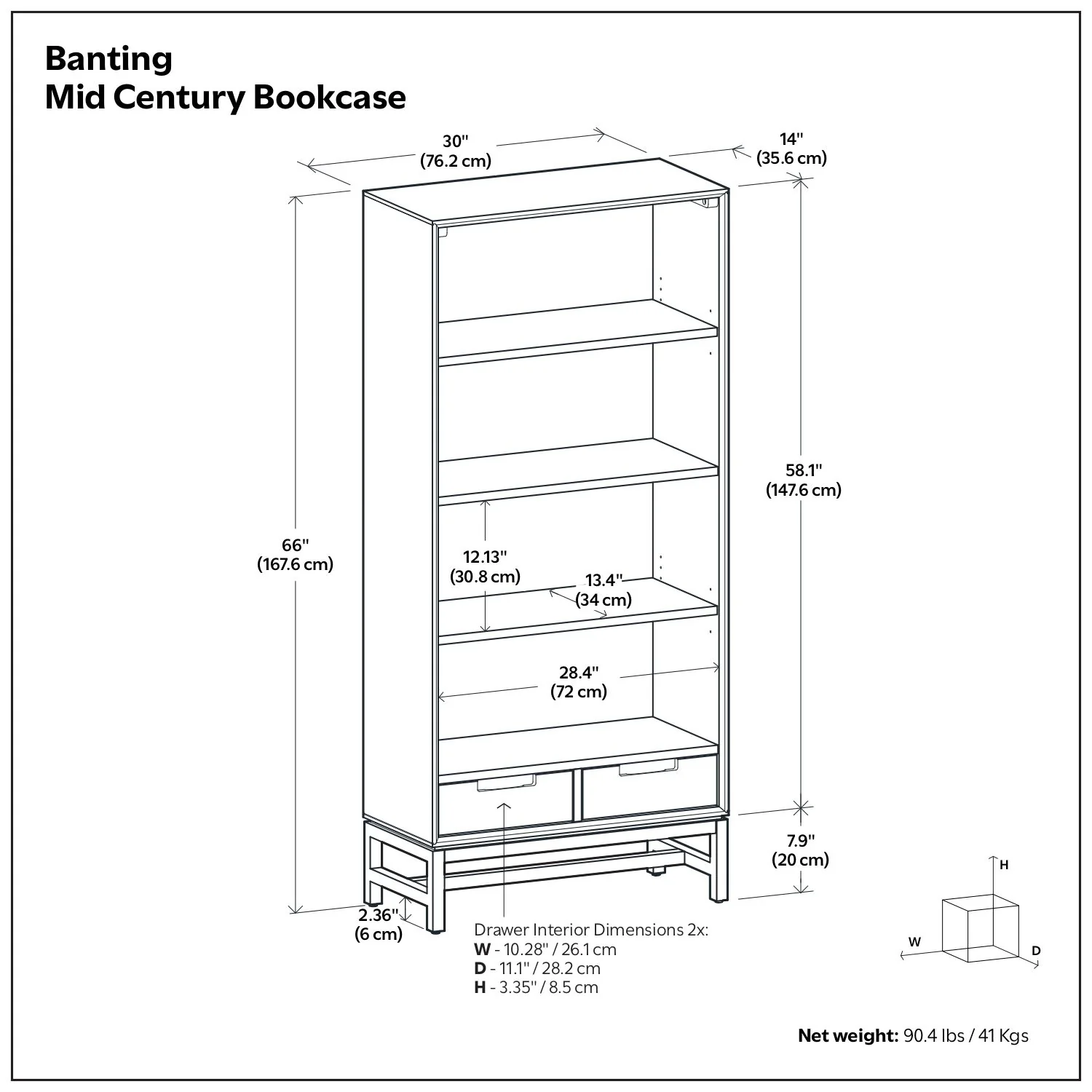 Banting - Mid Century Handcrafted Bookcase - Image 9