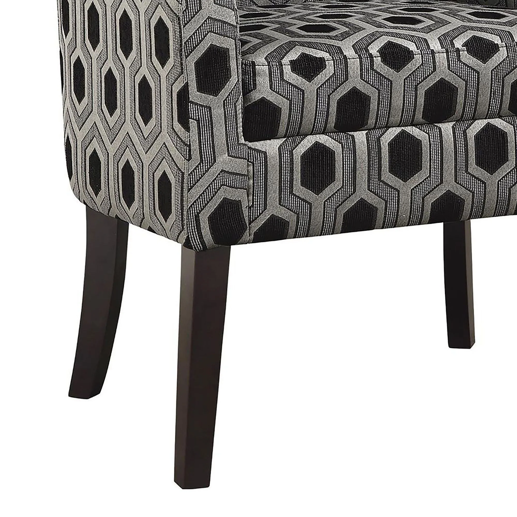 Barrel Back Accent Chair - Gray - Image 3