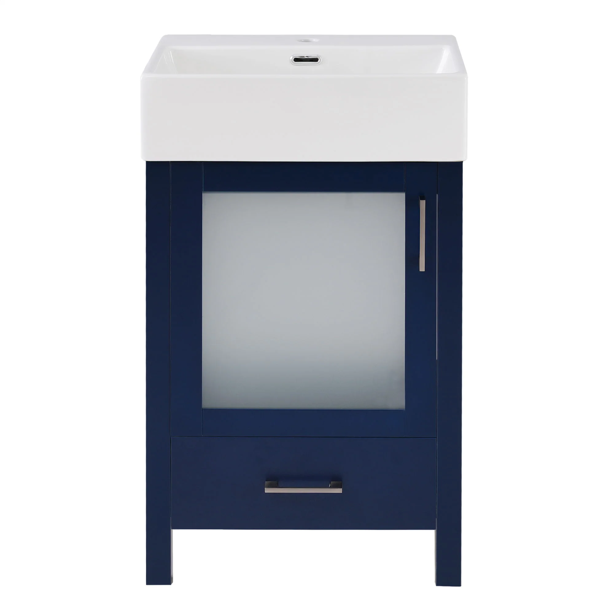 Bathroom Vanity With Ceramic Sink And Ample Storage, Ideal For Small Bathrooms - Image 2