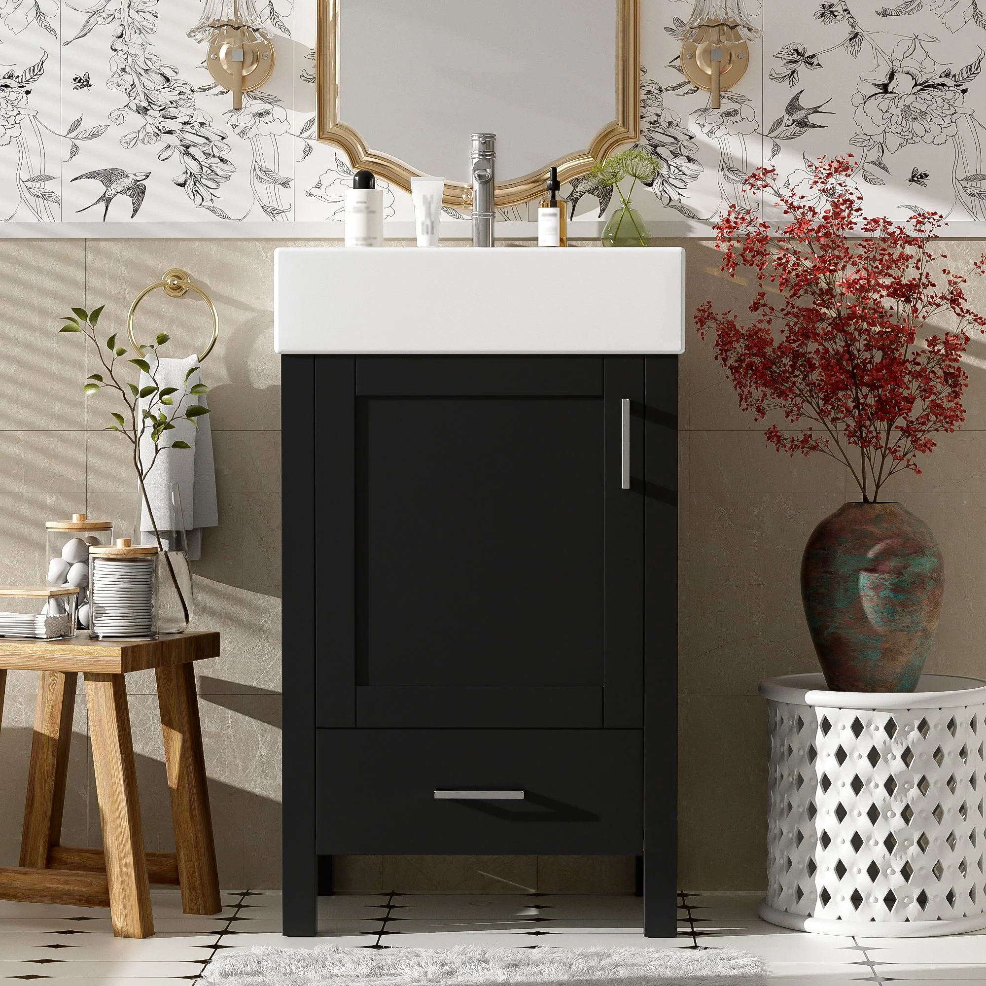 Bathroom Vanity With Sink, Frame And Drawer - Image 7