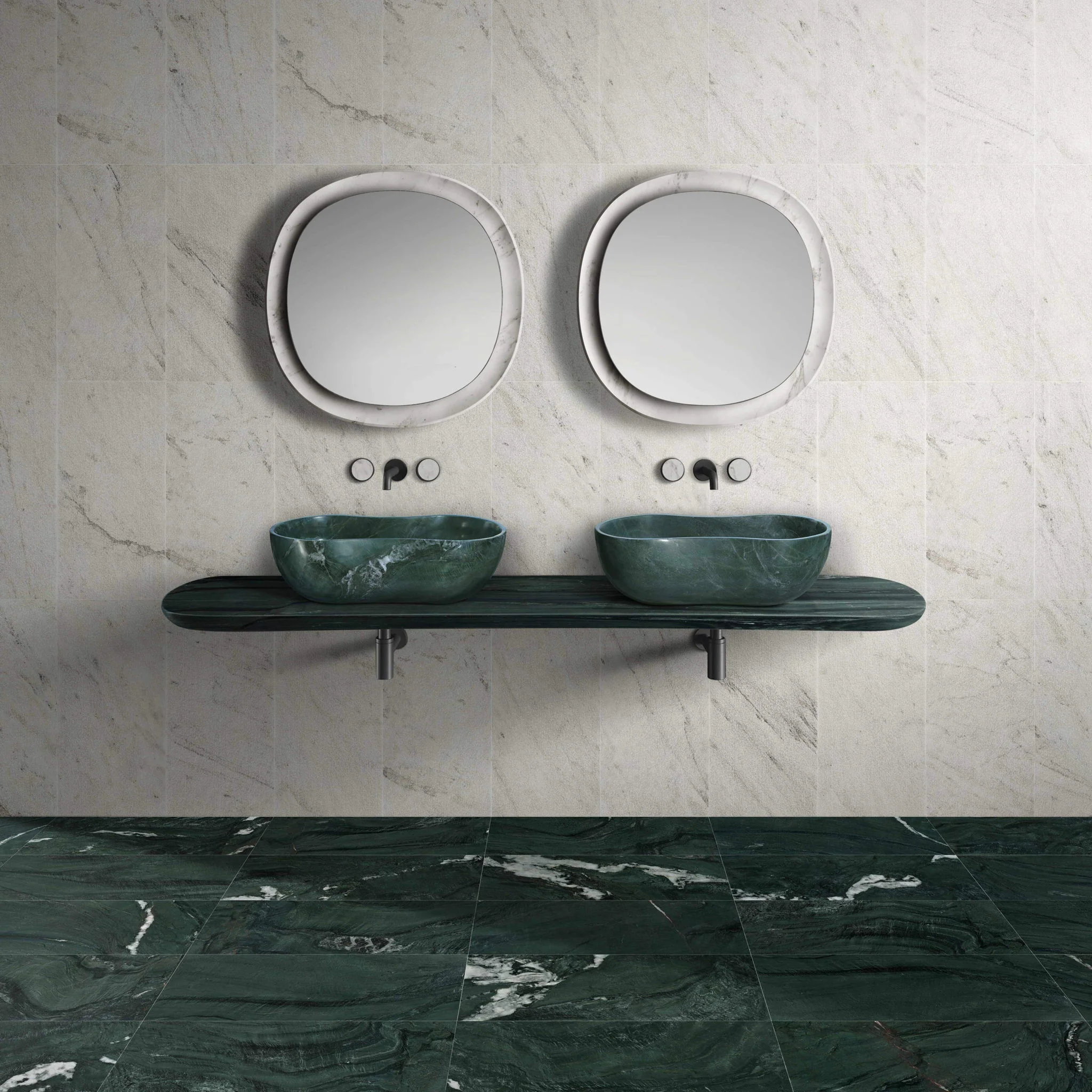Bathroom Vessel Sink With Wavy Design - Image 15