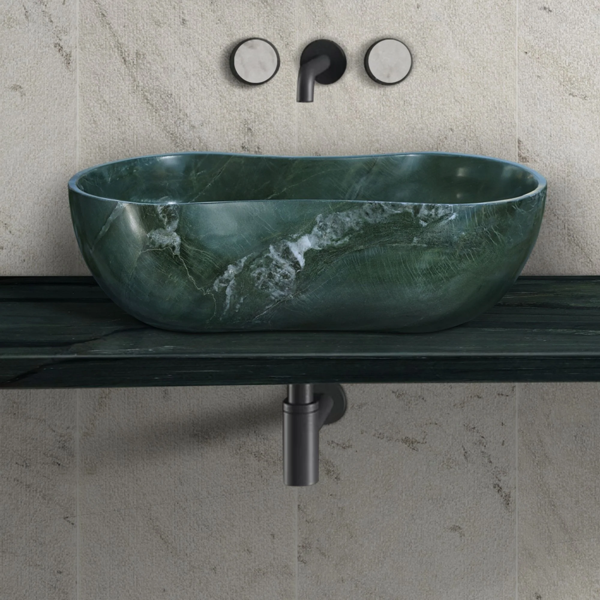 Bathroom Vessel Sink With Wavy Design - Image 19