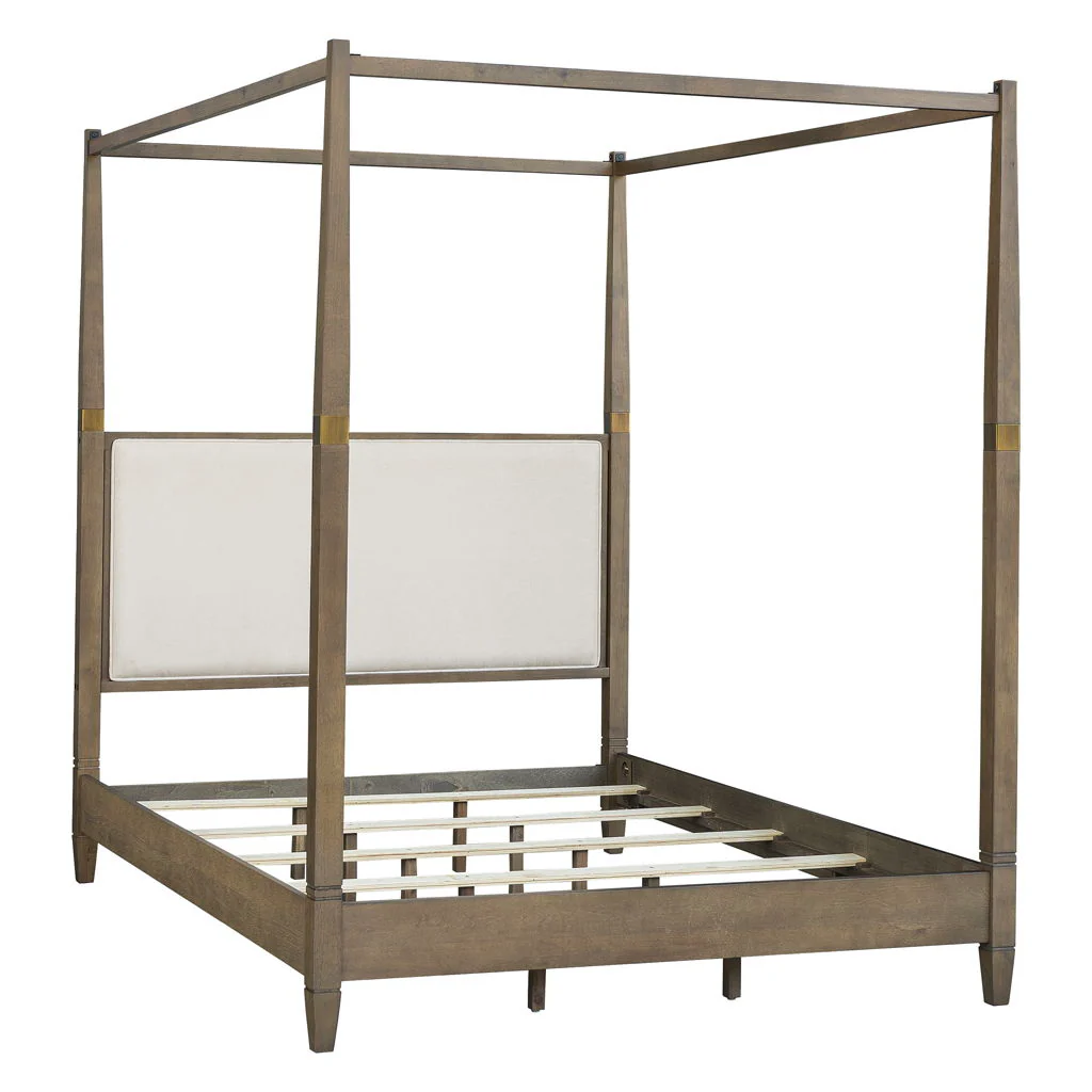 Baylor - Queen Canopy Bed - Brown - Image 4