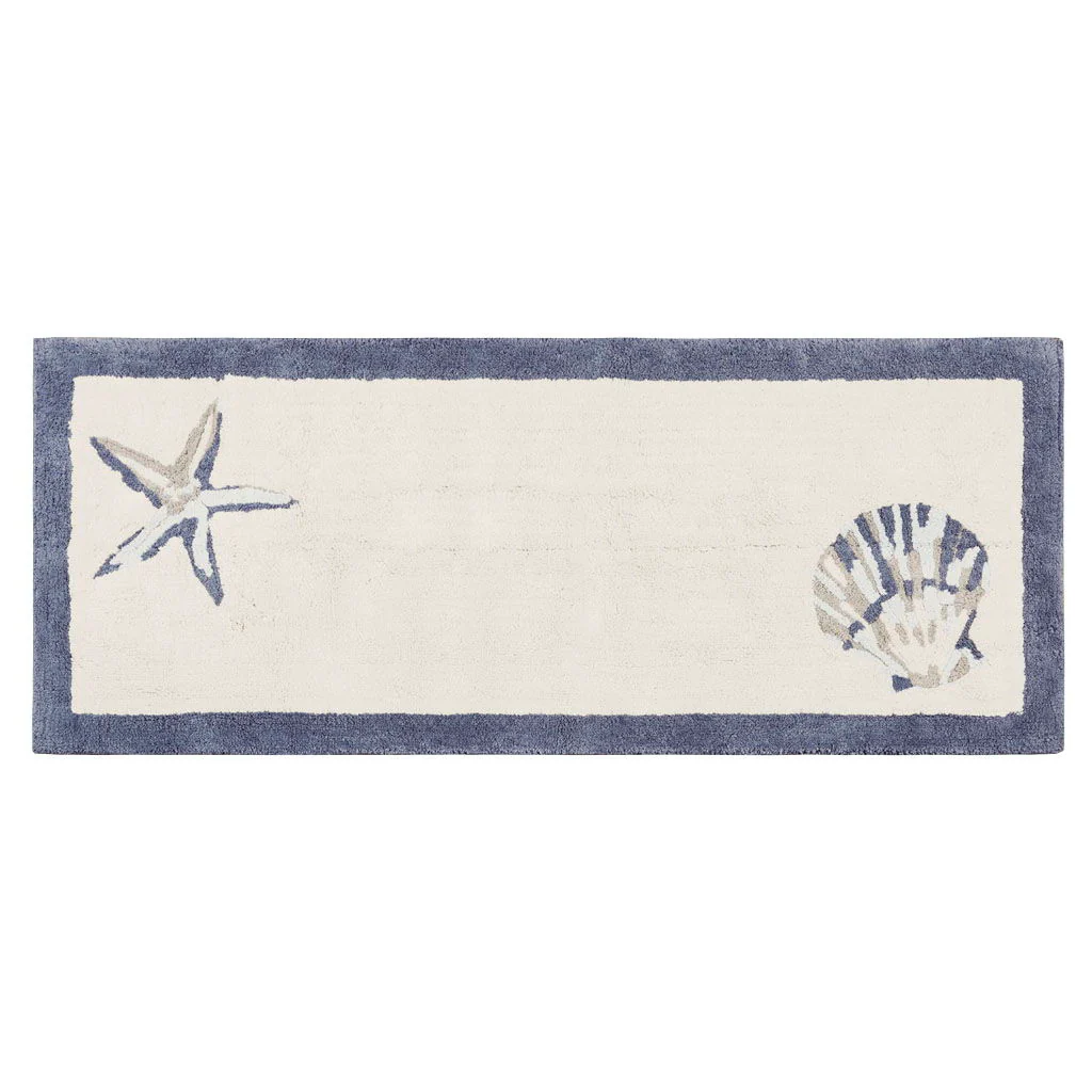 Bayside - 21" x 34" Tufted Bath Rug - Blue - Image 4