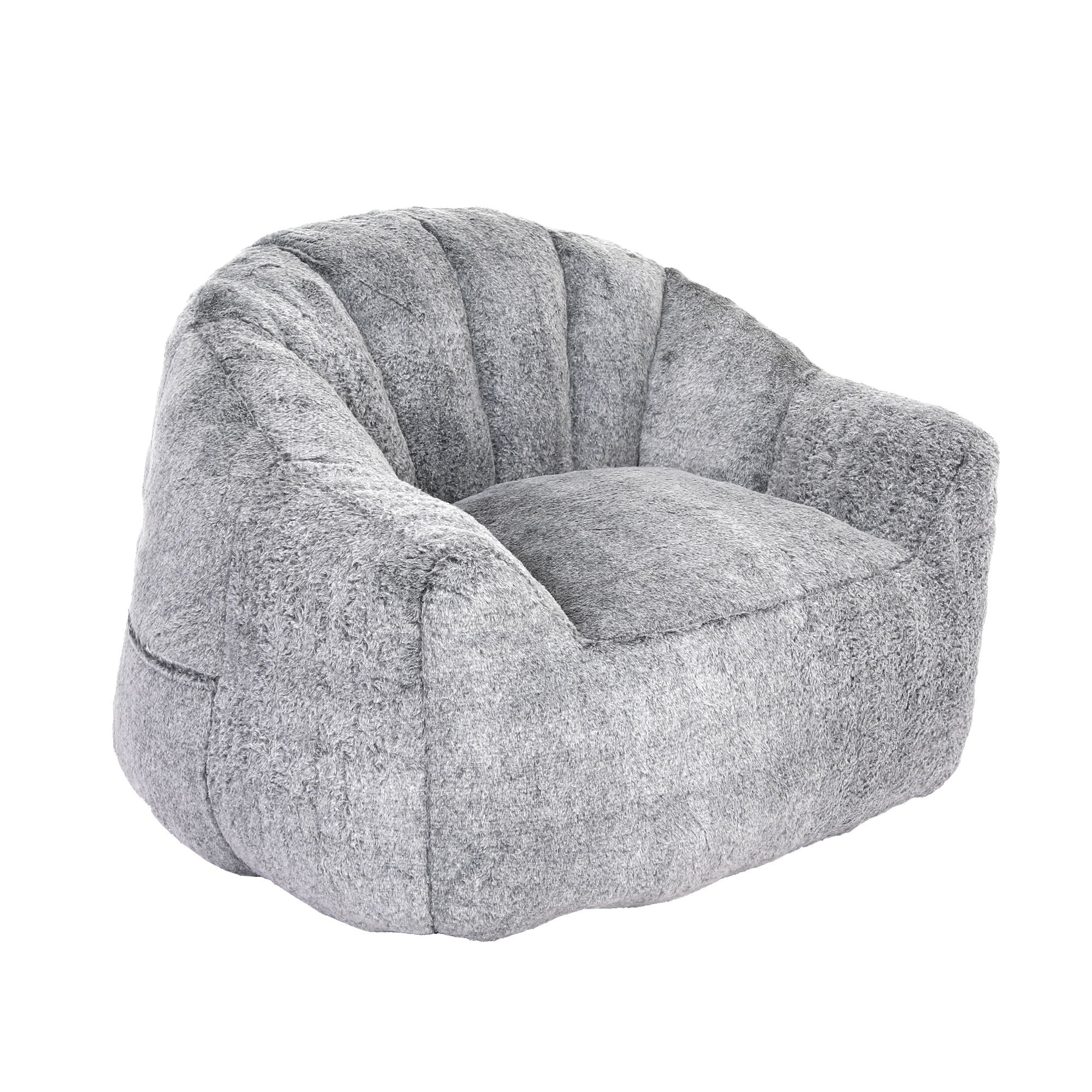 Beanbag Chair, Beanbag Sofa Chair With Armrests Stuffed High Density Foam - Image 3