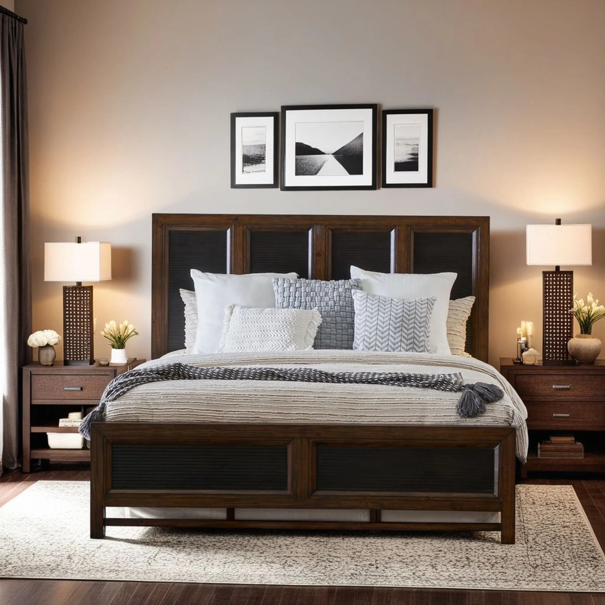 Beautiful Panel Bed - Image 3
