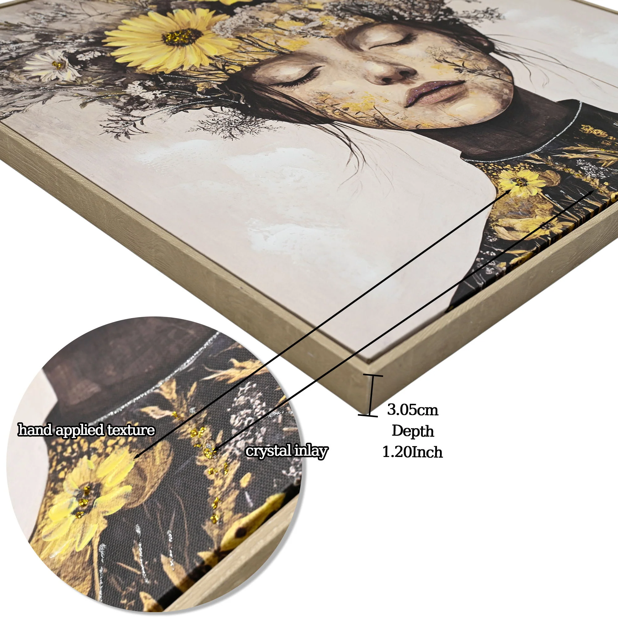 Beauty Posters Beauty Lady Wall Art Floral Canvas Artwork For Living Room - Ginger - Image 4