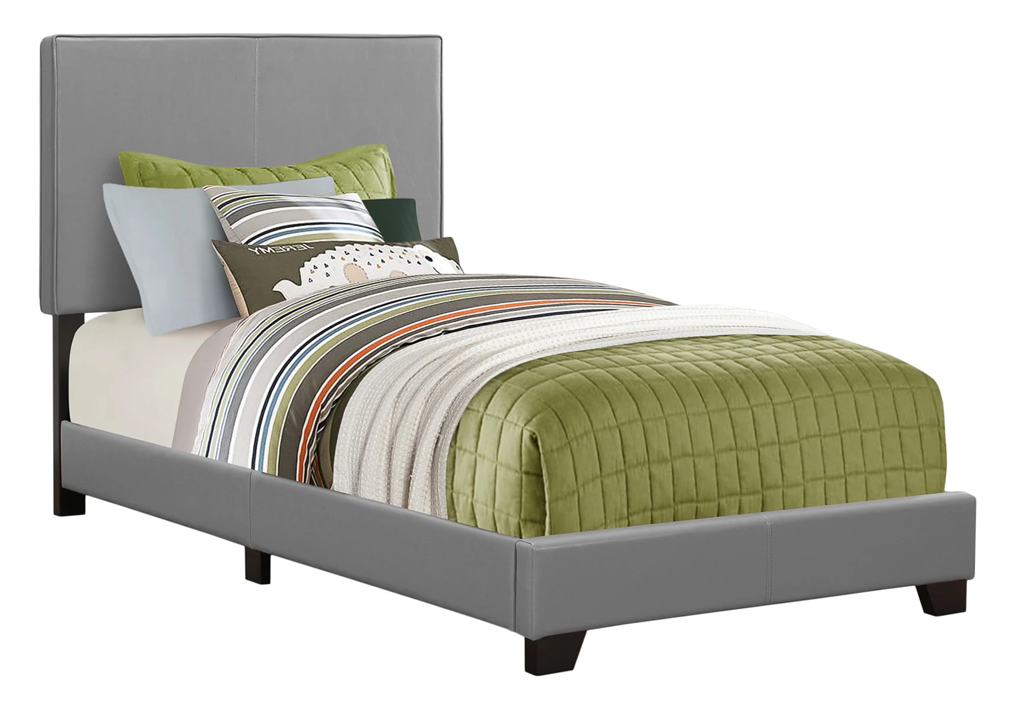 Bed, Upholstered, Transitional - Image 23