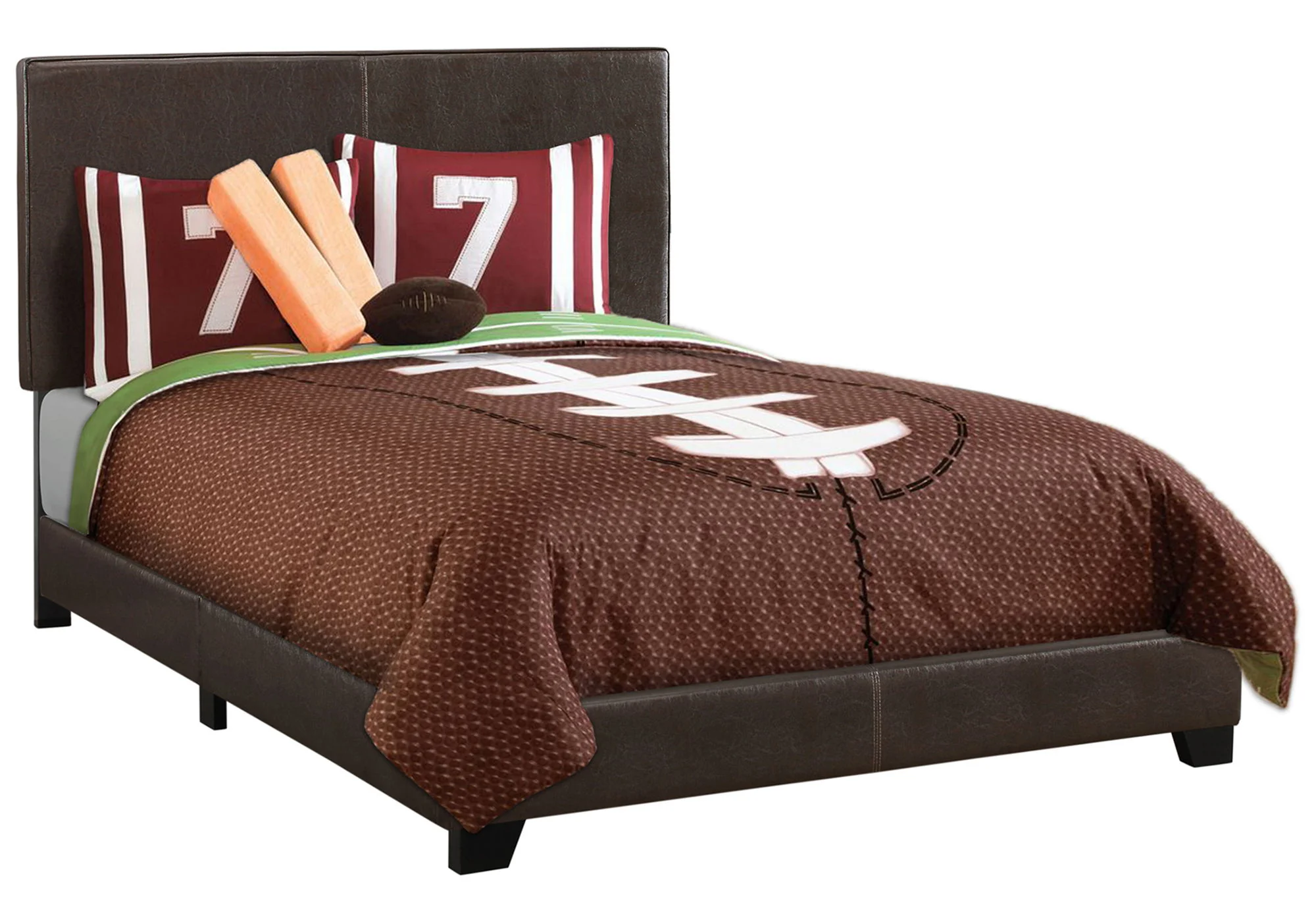 Bed, Upholstered, Transitional - Image 7