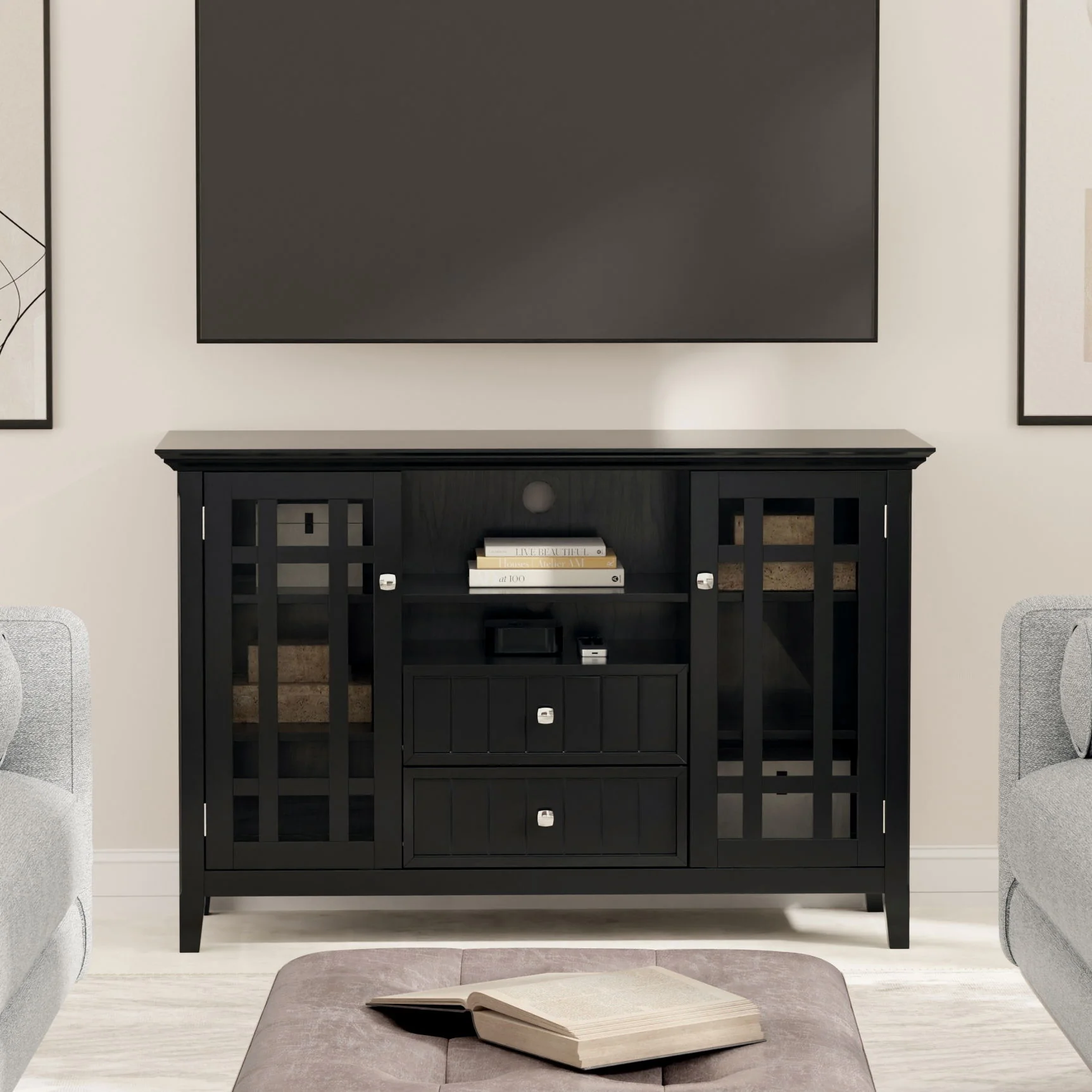 Bedford - Handcrafted Tall TV Media Stand - Image 5