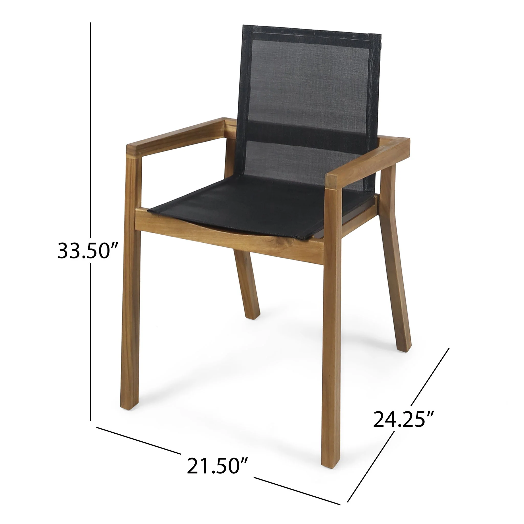 Belfast - Dining Chair With Acacia Wood Frame And Seating (Set of 2) - Image 7