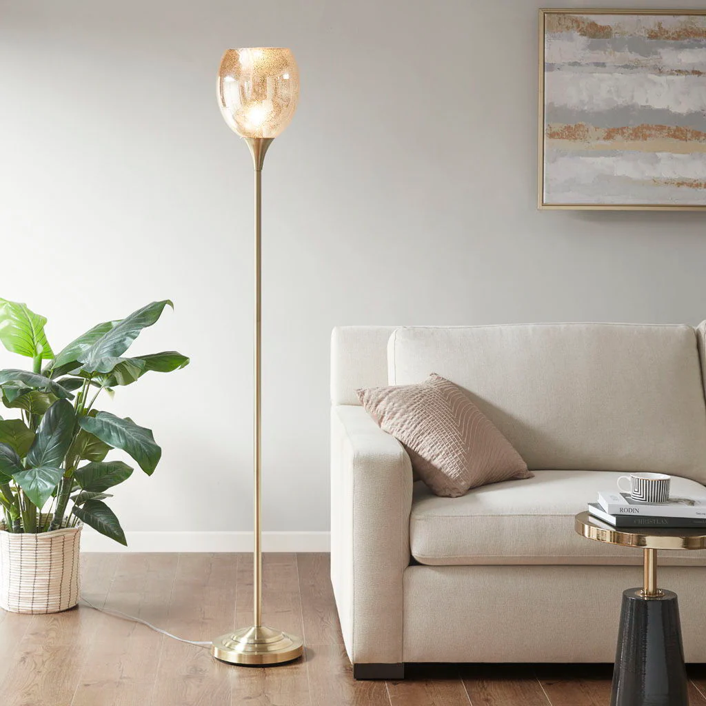 Bellow - Uplight Floor Lamp - Antique Brass - Image 3