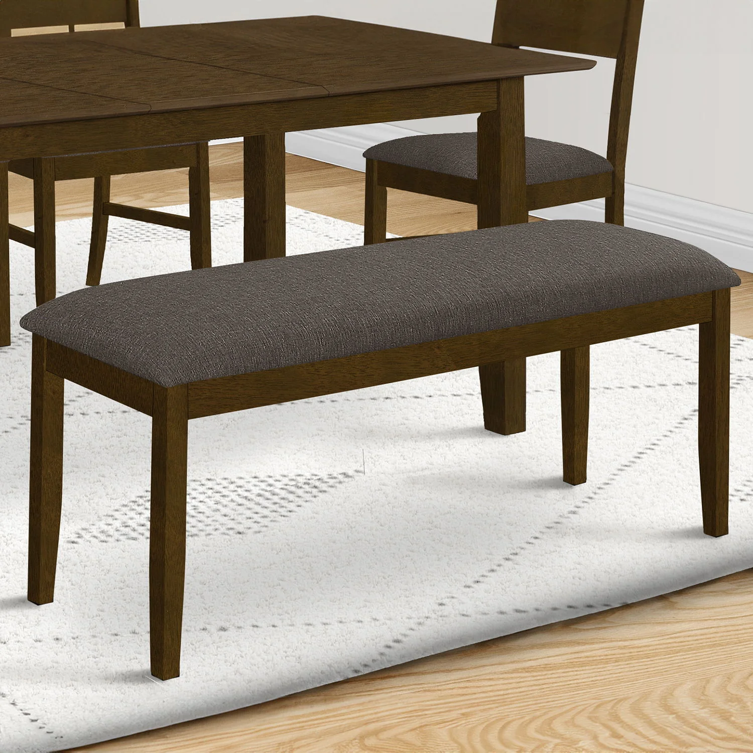 Bench, Rectangular, Hallway, Upholstered, Transitional - Image 4