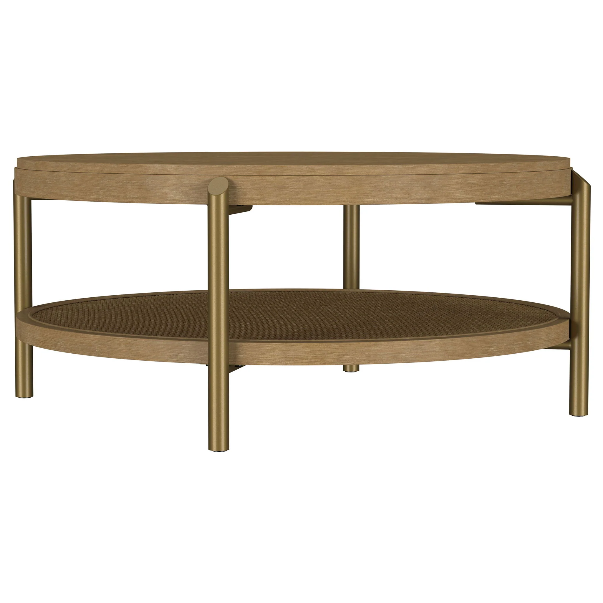 Benson - Round Table With Storage Shelf - Image 2