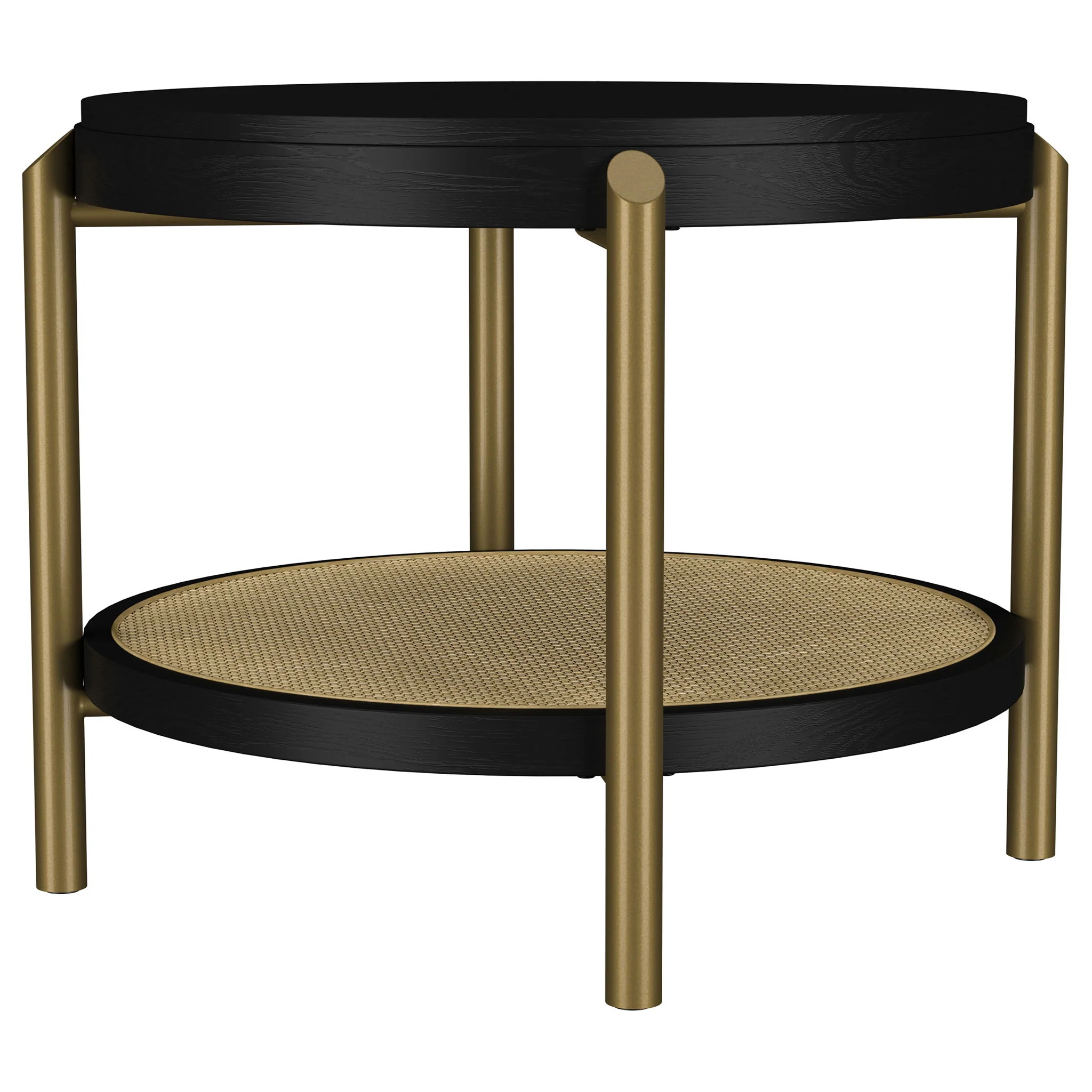 Benson - Round Table With Storage Shelf - Image 8