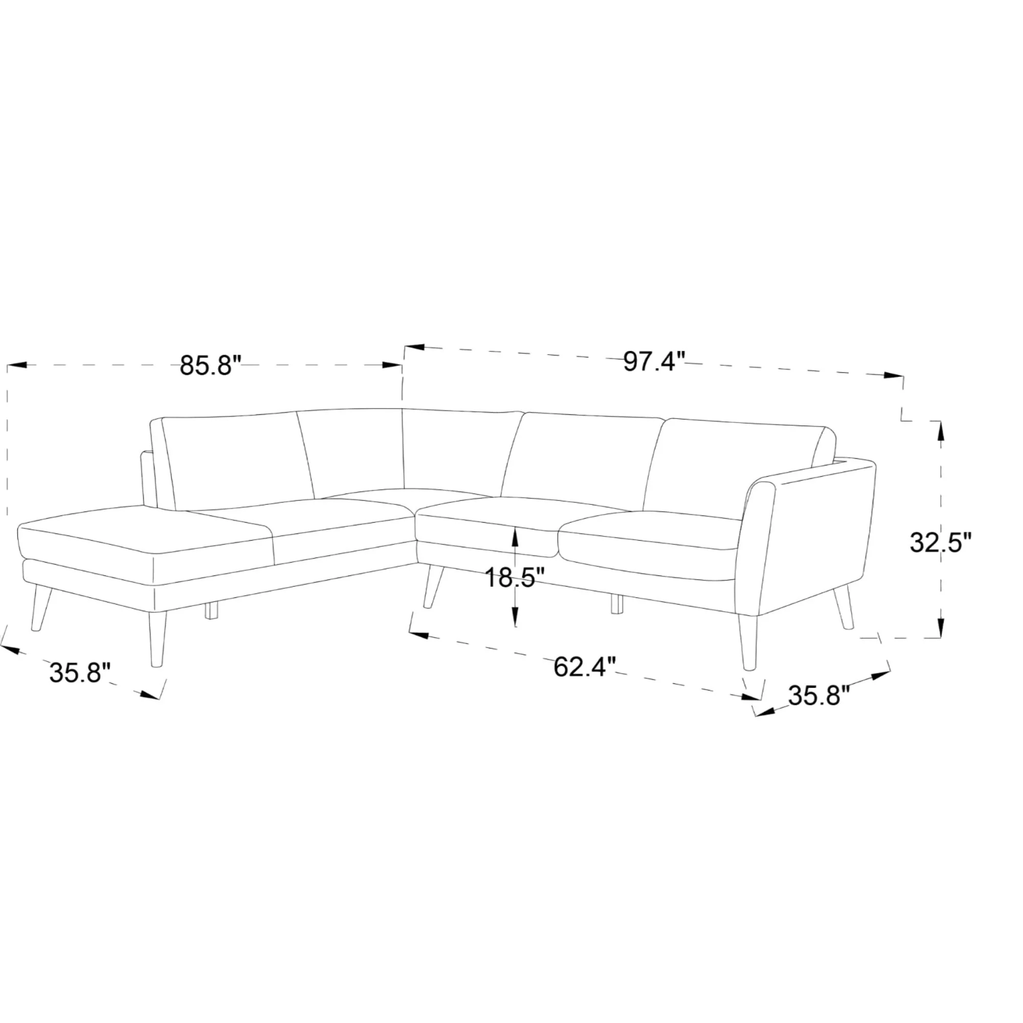 Benson - Sectional Sofa With Chaise - Image 13