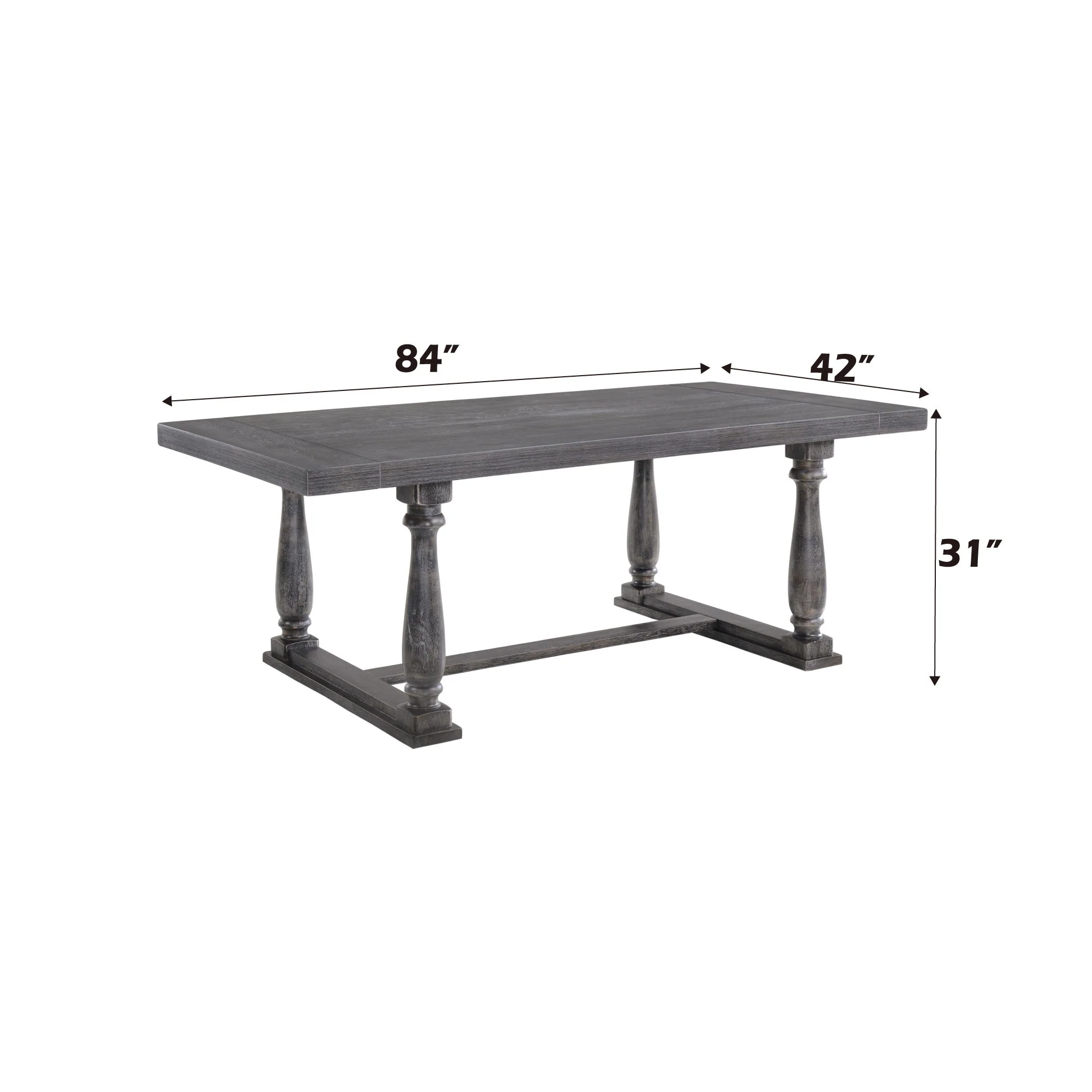 Bernard - Weathered Dining Table - Image 6