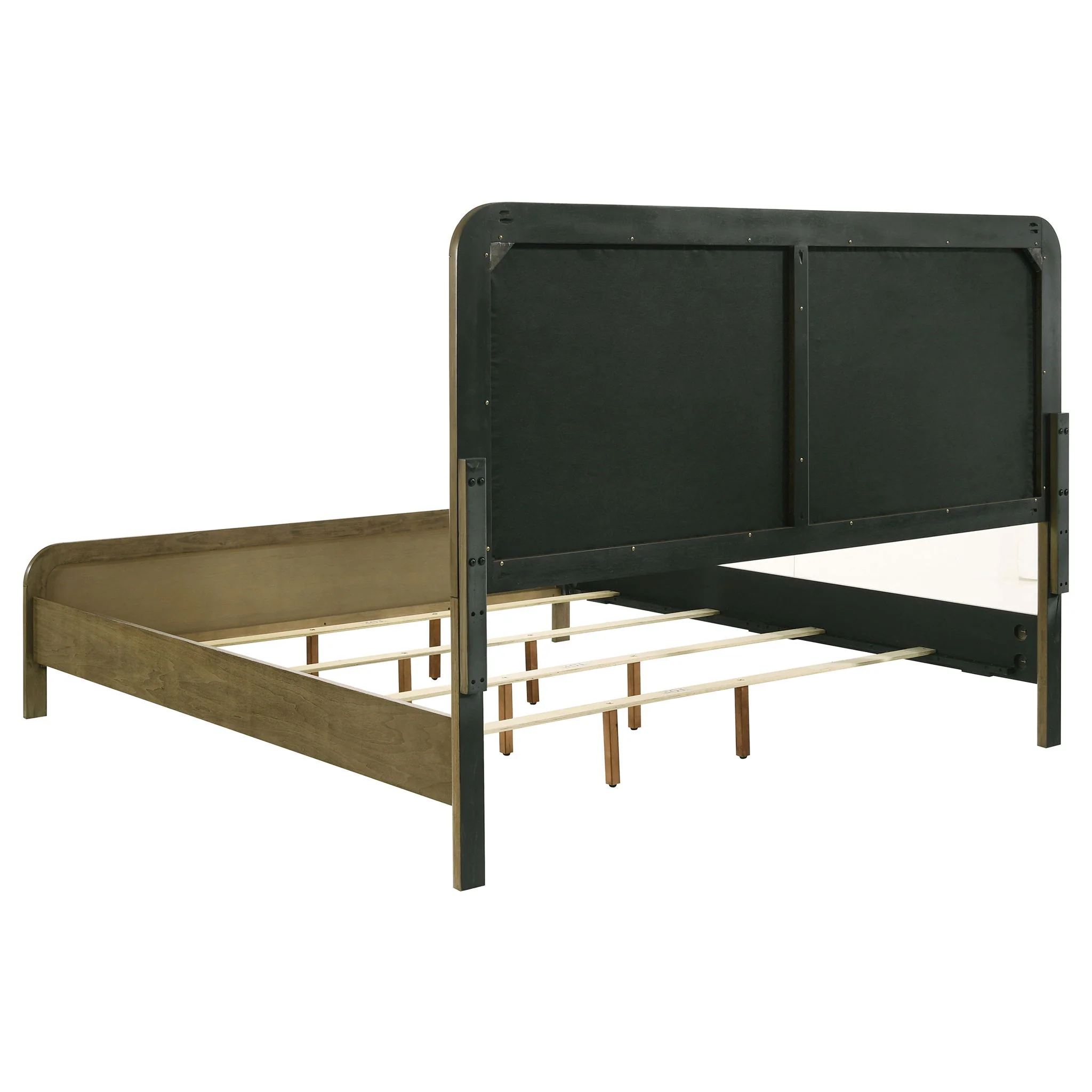 Bernardo - Eastern King Upholstered Bed - Nutmeg Brown - Image 3