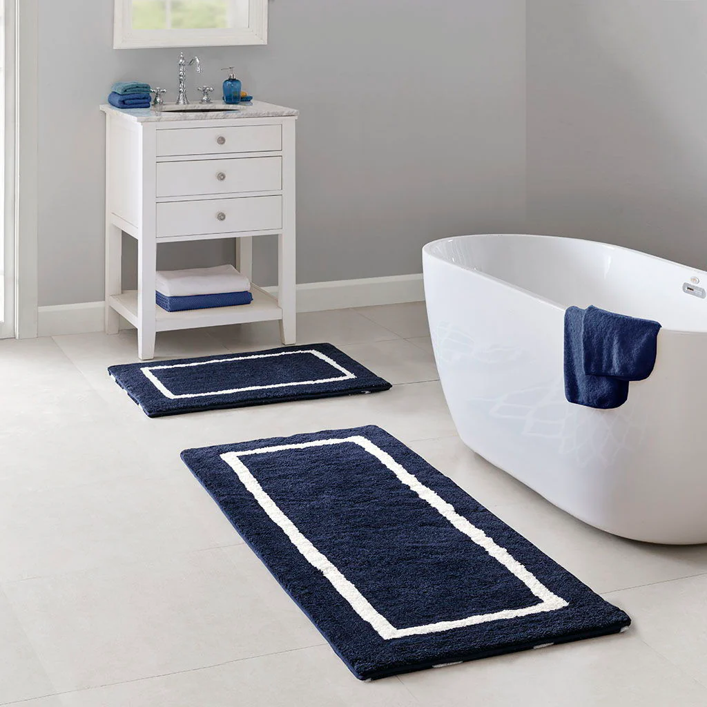 Bittman - Reversible Bath Rug - Navy - Image 2