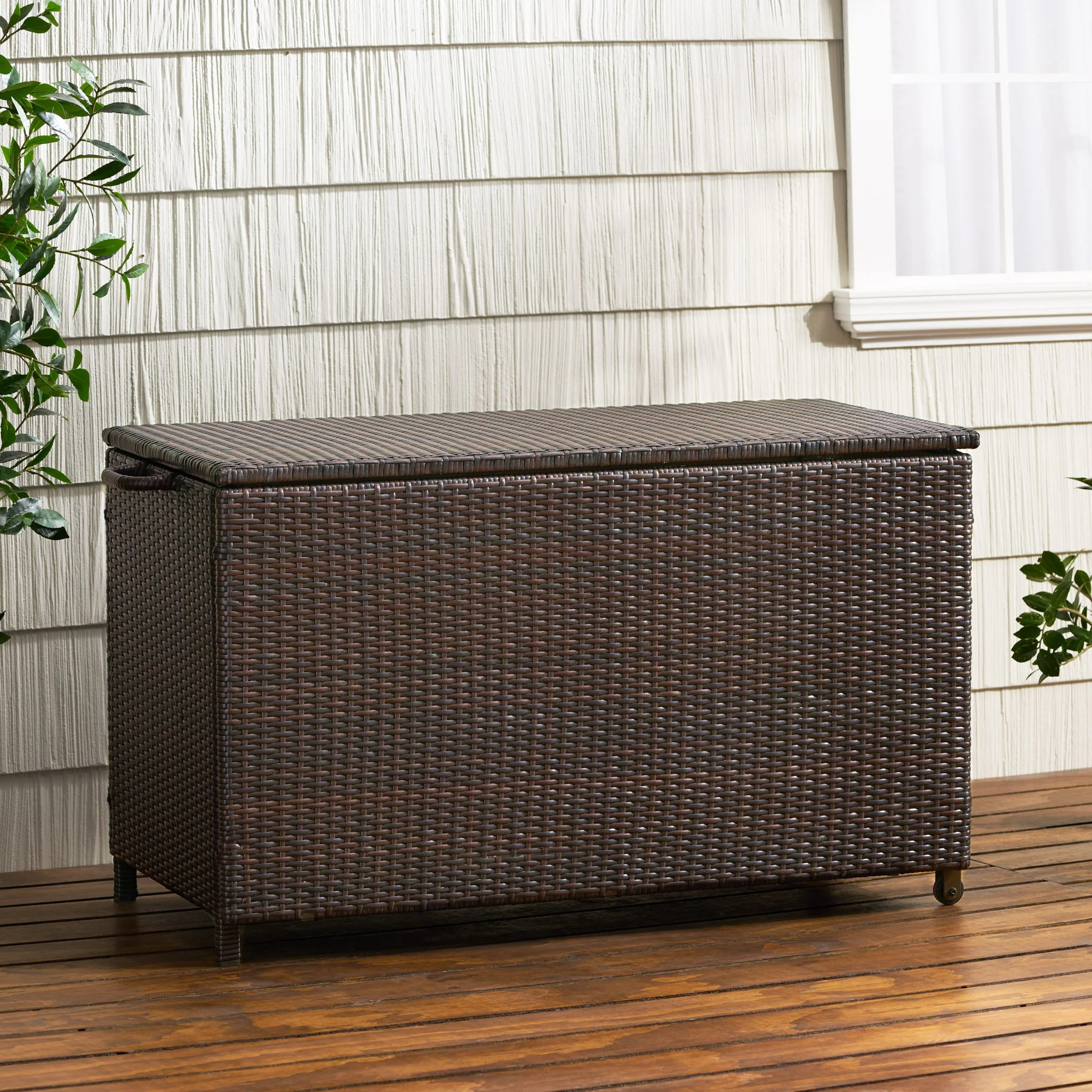 Blake - Wicker Cushion Box - Brown Multi - Image 3
