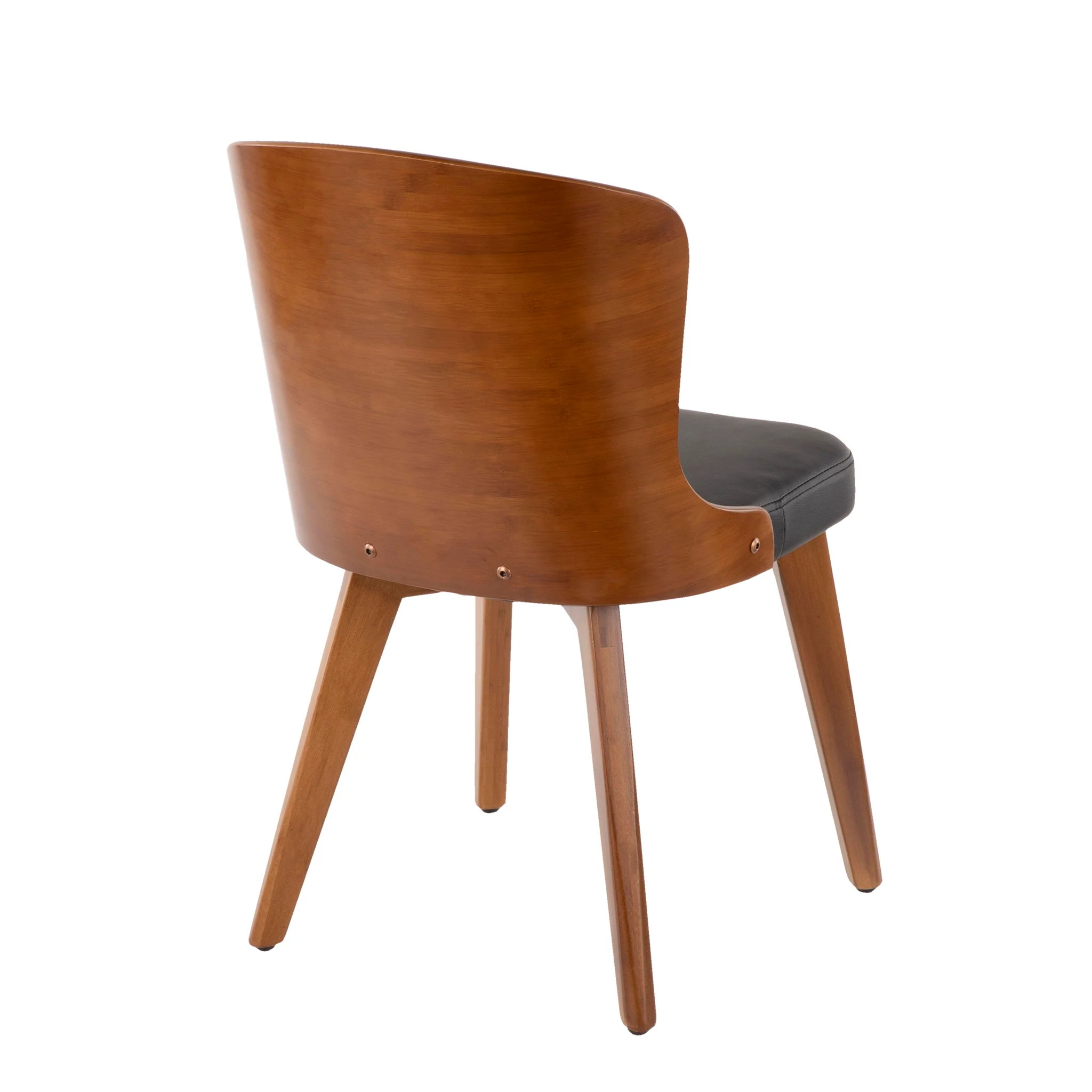 Bocello - Mid-Century Chair - Walnut / Black - Image 2