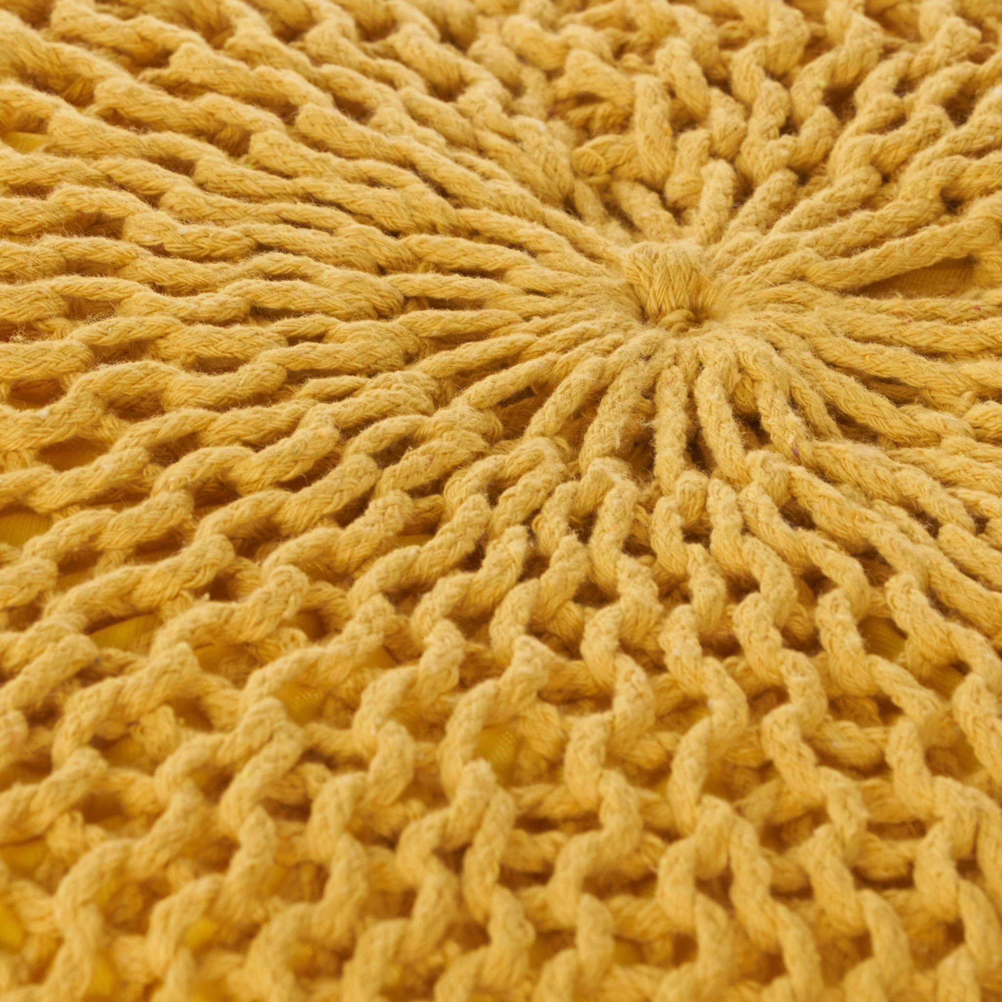 Bordeaux - Knitted Round Pouf, Versatile Ottoman And Floor Cushion - Image 10