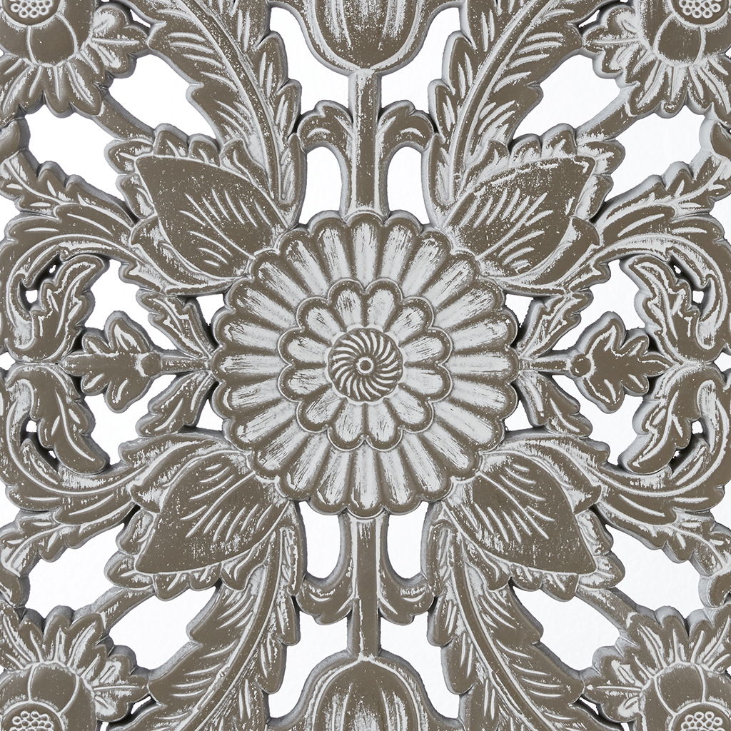 Botanical Panel - Botanical Panel Distressed Carved 2-Piece Wall Decor Set - Antique Green - Image 4