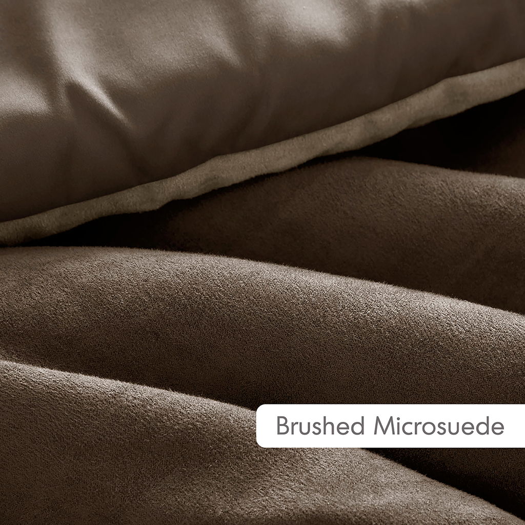 Boulder Stripe - Full/Queen Pieced Comforter Set - Brown - Image 2