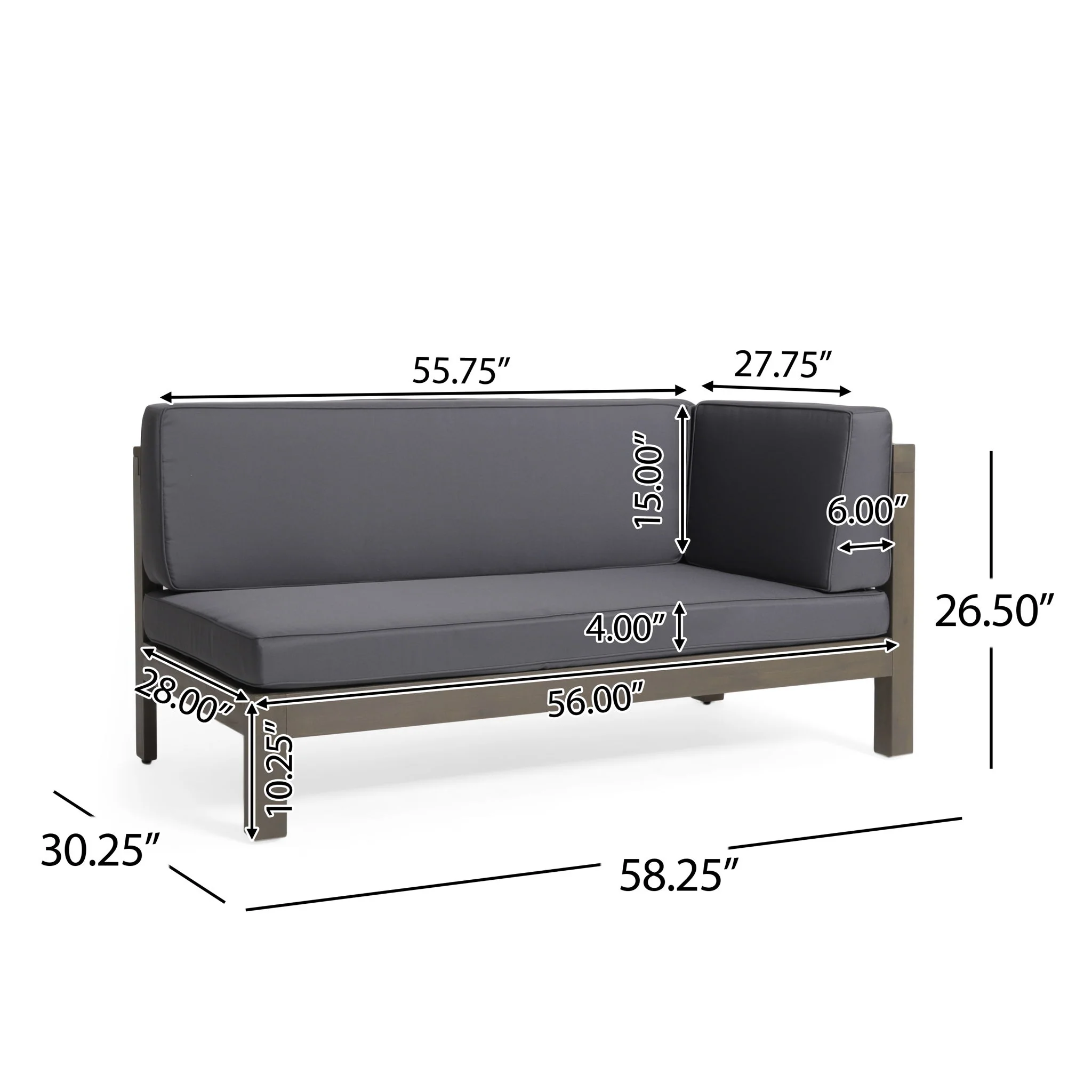 Brava - X Back Corner Bench - Image 10