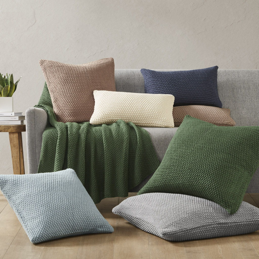 Bree Knit - Euro Pillow Cover - Ivory - Image 4