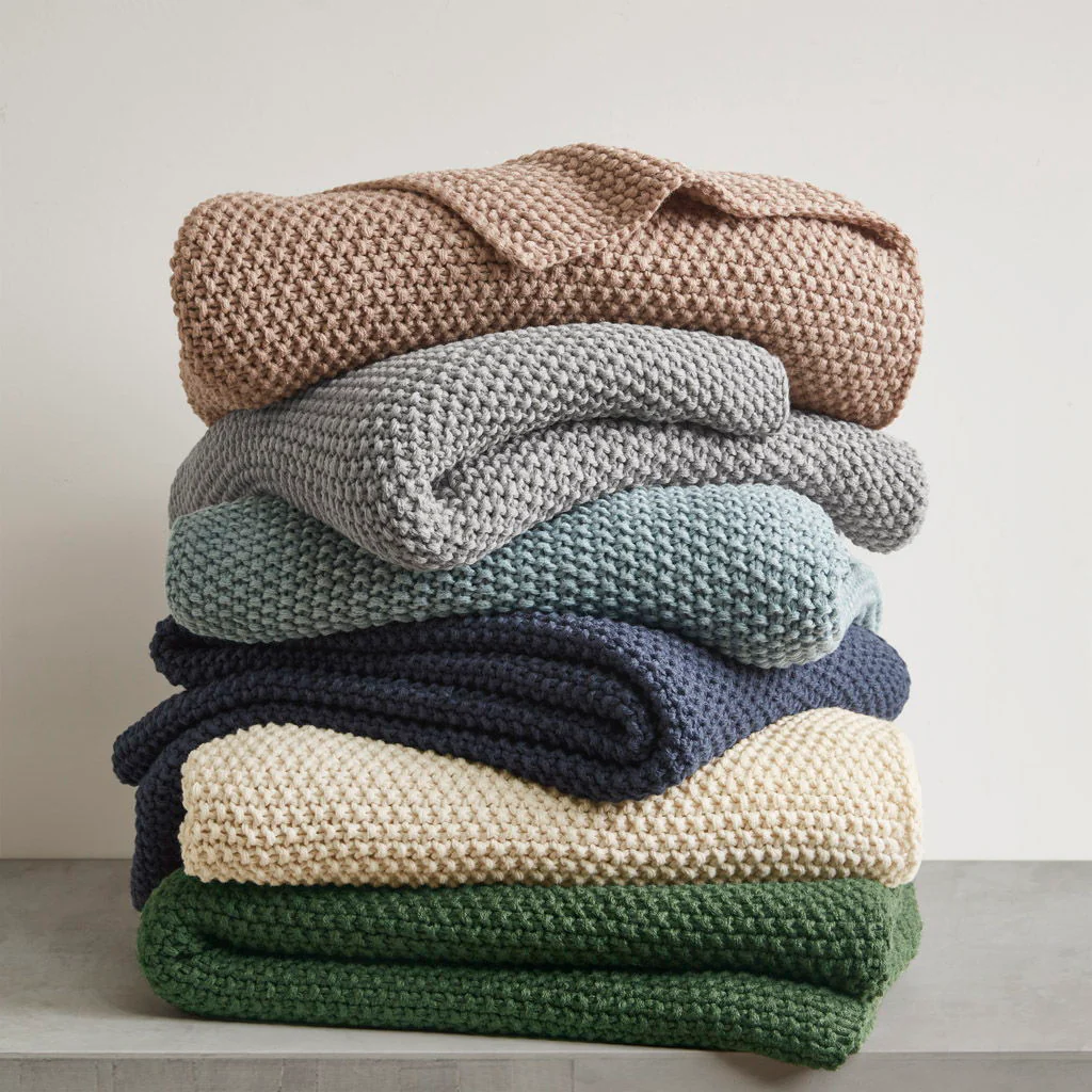 Bree Knit - Throw - Green - Image 4