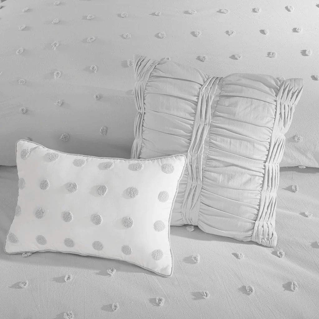 Brooklyn - King Comforter Set - Gray - Image 2