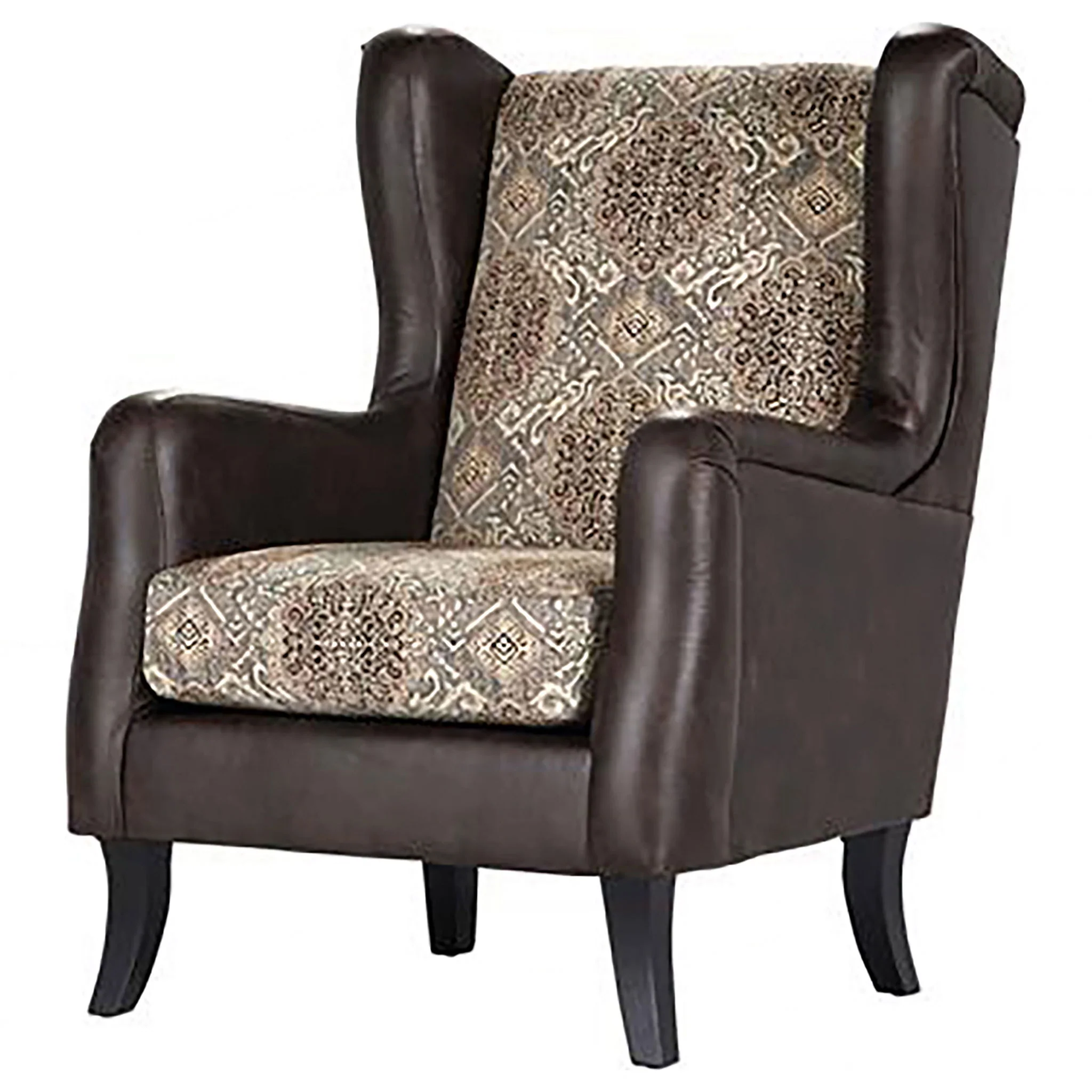 Brookridge - Wingback Accent Club Chair - Brown - Image 3