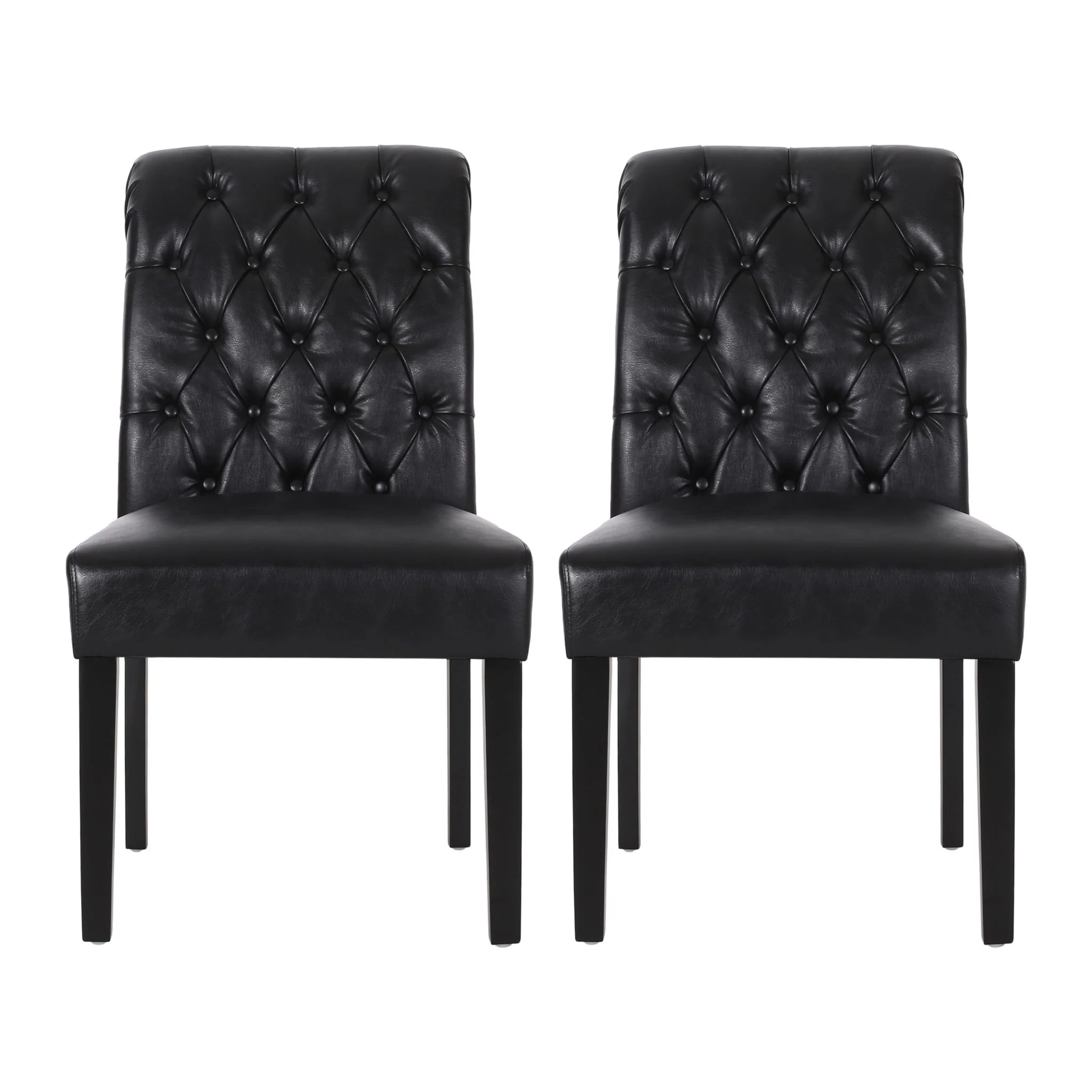 Broxton - Tuft Dining Rolltop Chairs With Button Tufted Backrest (Set of 2) - Image 3