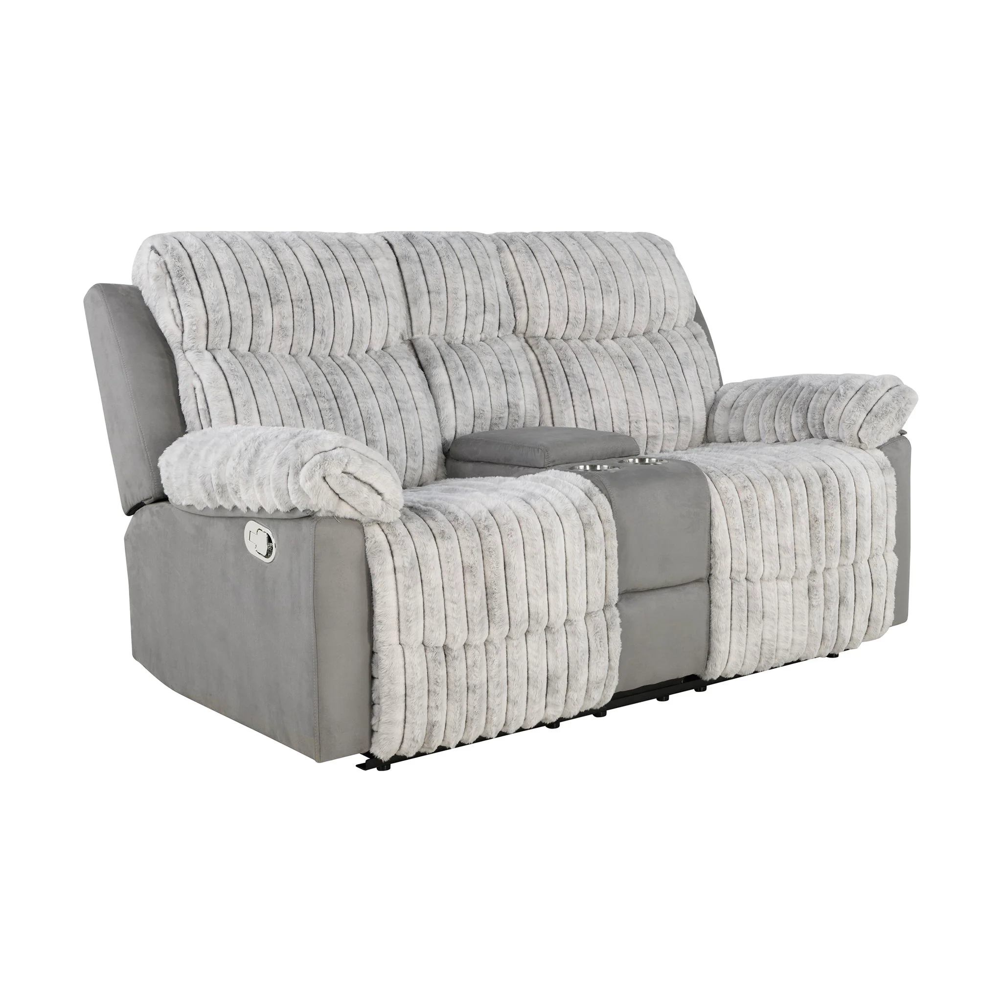 Bruni - Console Reclining Loveseat With Manual Recline - Image 2