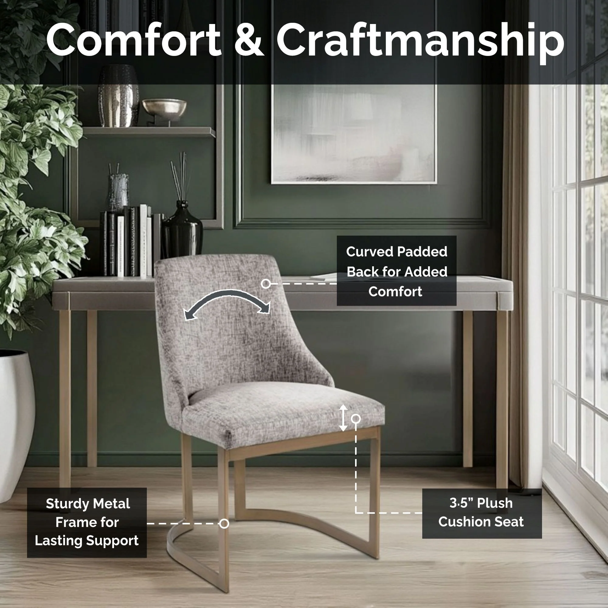 Bryce - Dining Chair (Set of 2) - Cream - Image 2