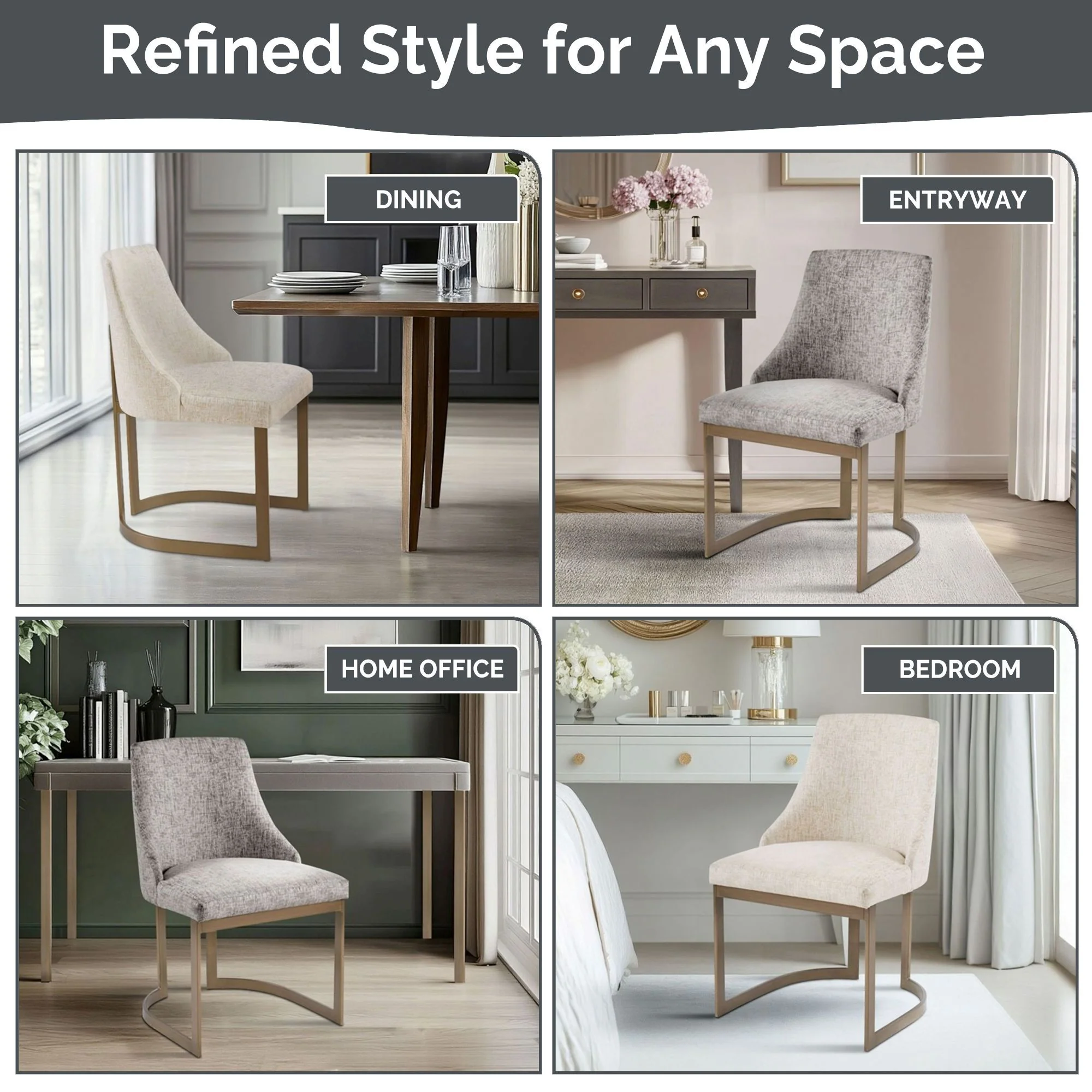 Bryce - Dining Chair (Set of 2) - Gray - Image 3