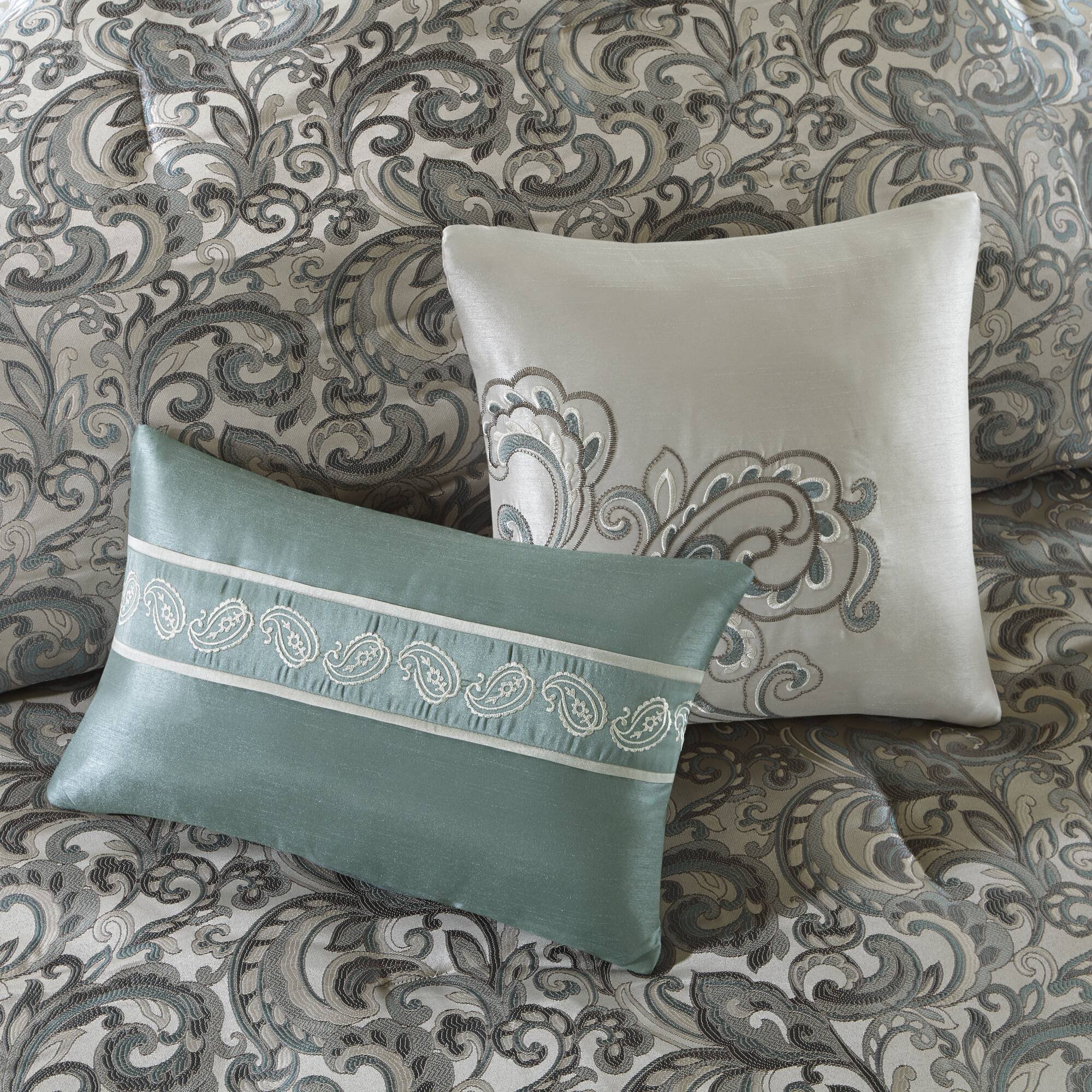 Brystol - California King 24 Piece Room In A Bag - Teal - Image 4