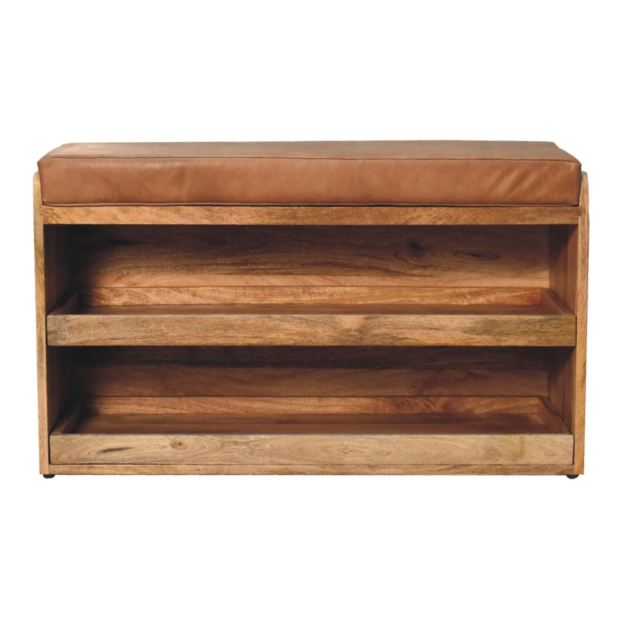 Buffalo - Hide Pull Out Shoe Storage Bench - Image 2