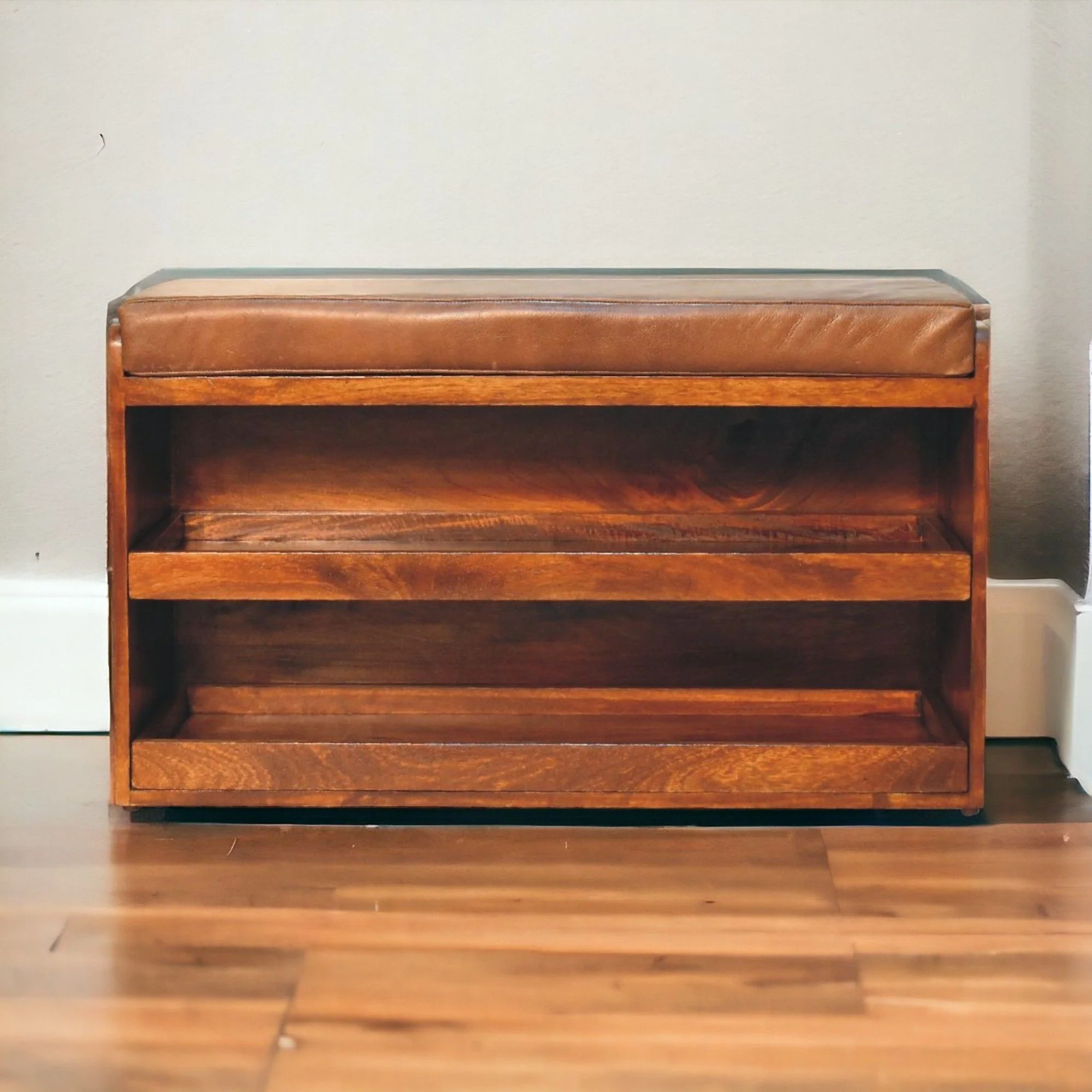 Buffalo - Hide Pull Out Shoe Storage Bench - Image 3