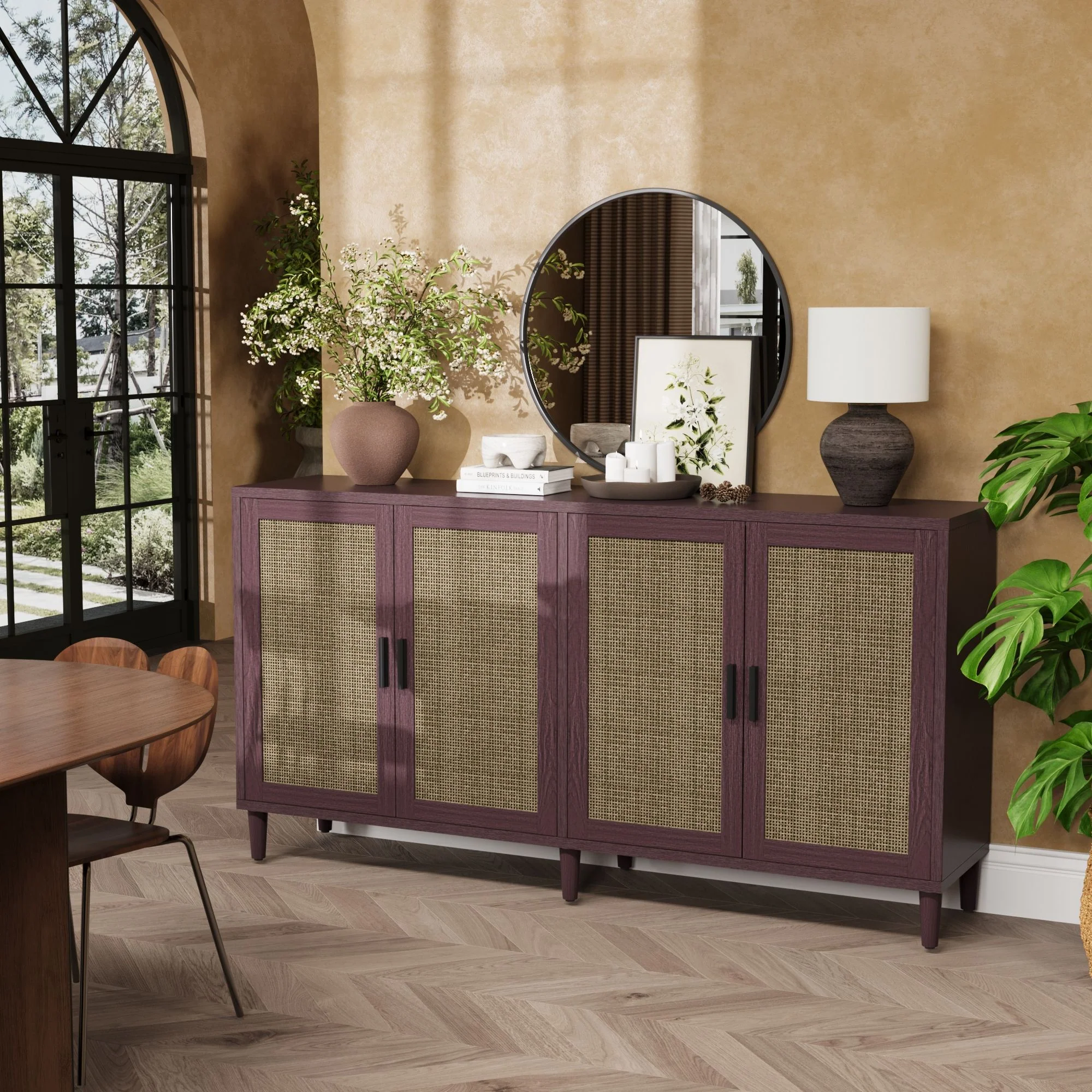 Buffet Cabinet With Adjustable Shelves For Kitchen - Image 3