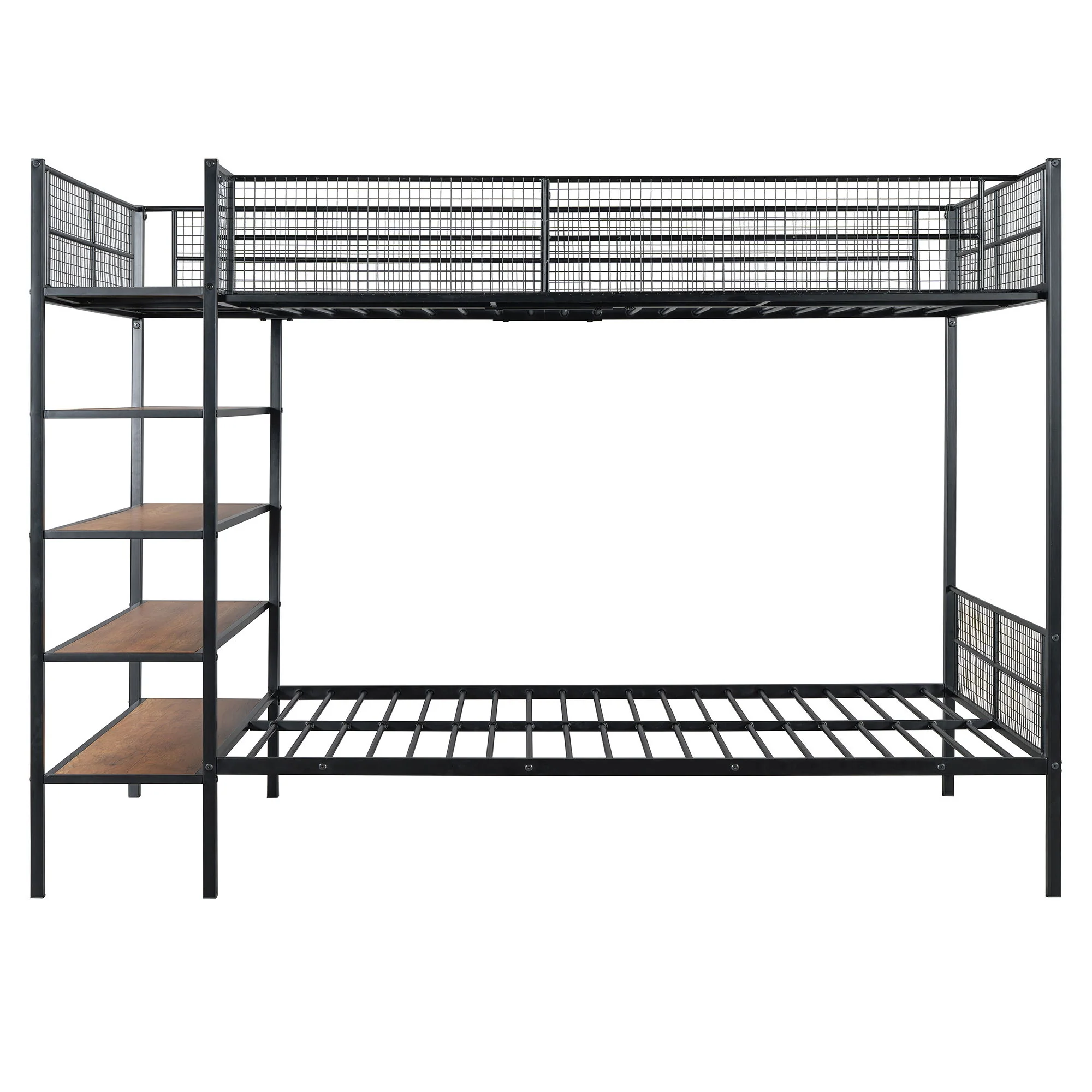 Bunk Bed With 5 Tier Shelves - Image 4