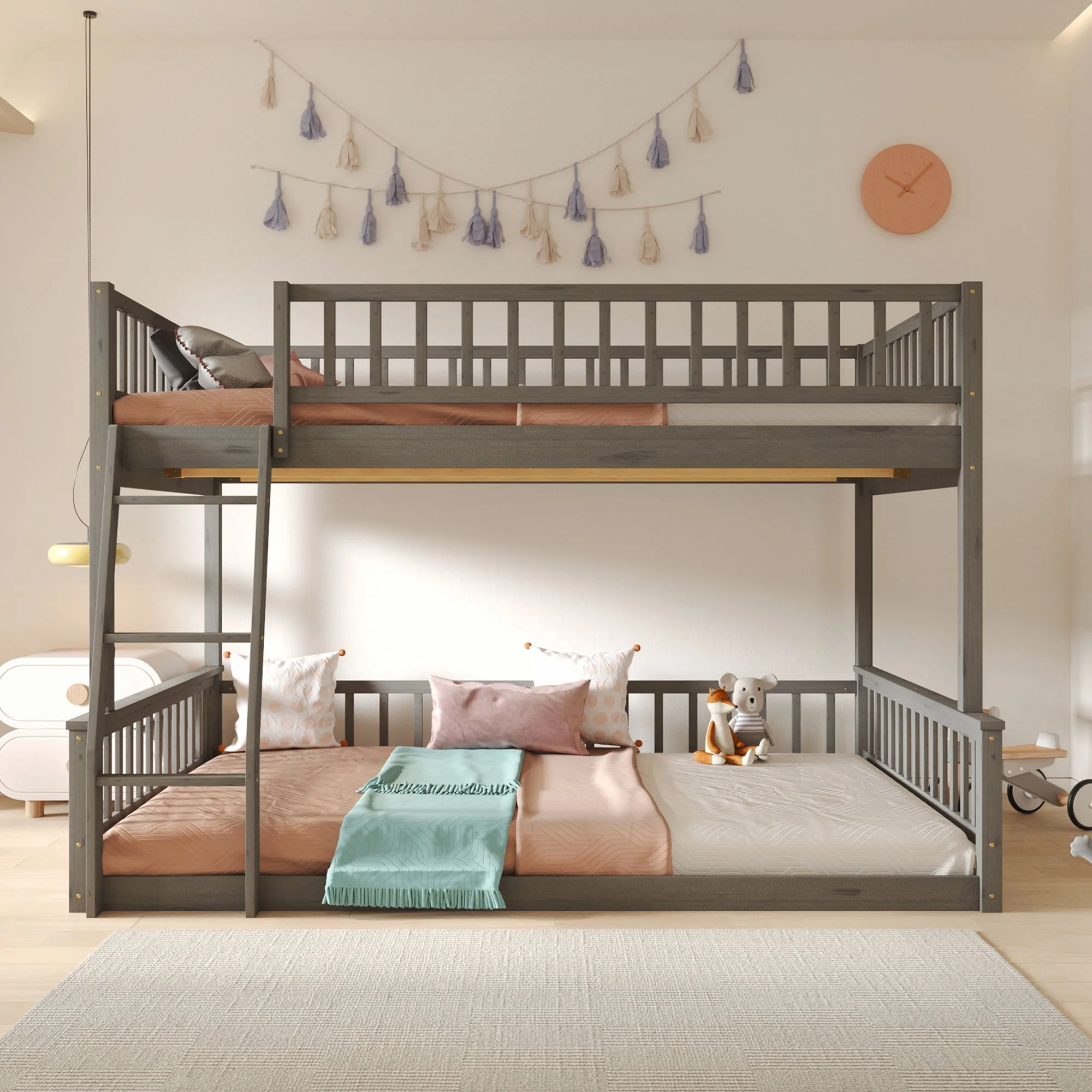 Bunk Bed With Ladder And Guardrails - Image 11
