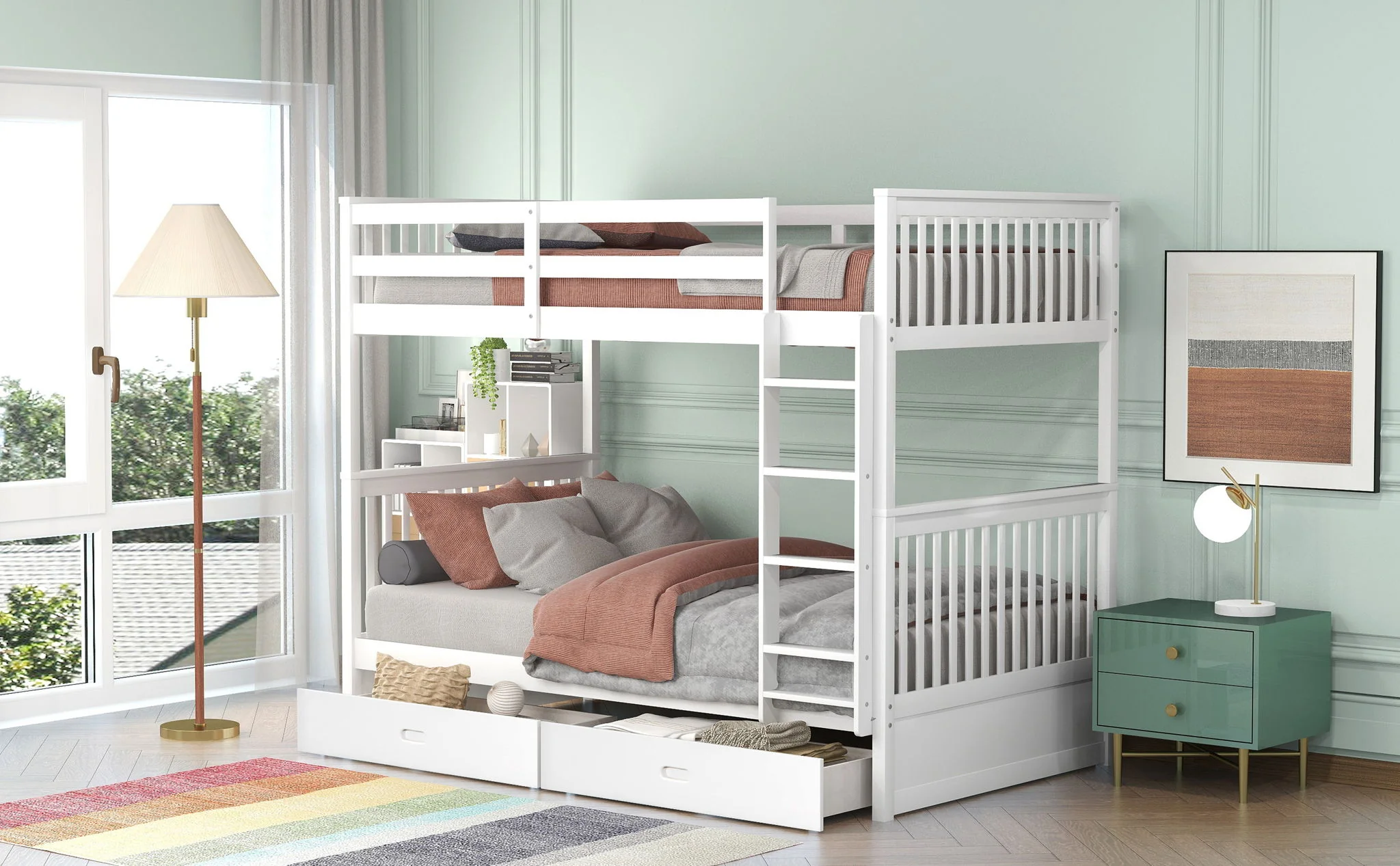 Bunk Bed With Ladders And 2 Storage Drawers - Image 30
