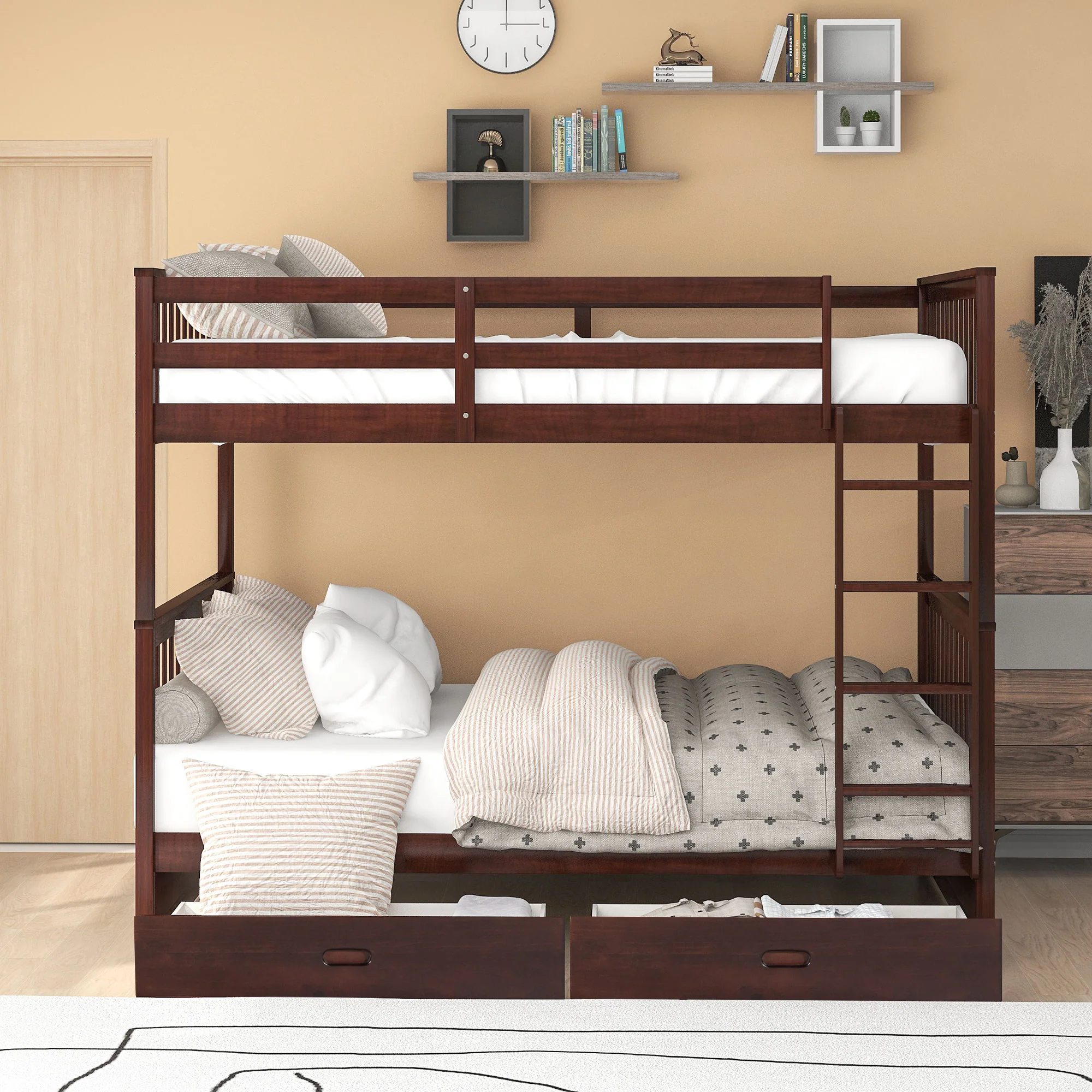 Bunk Bed With Ladders And 2 Storage Drawers - Image 39